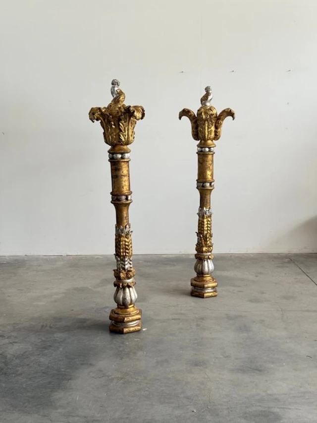 Baroque style Column (2) - 20th century - Italian production