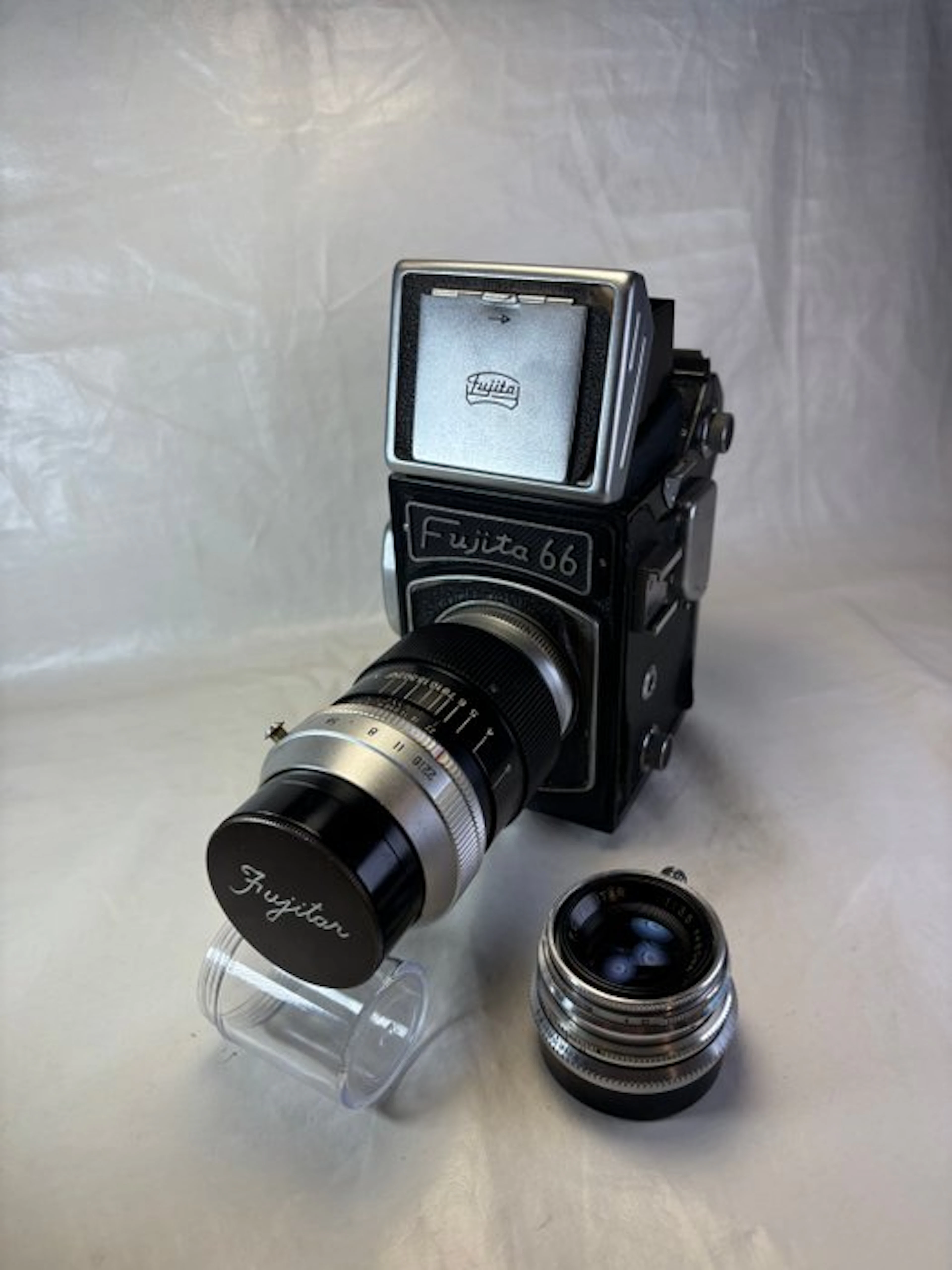 Fujita 66 ST (1956) + 4/150mm + Fujitar 3.5/80mm | 120 / medium format camera
