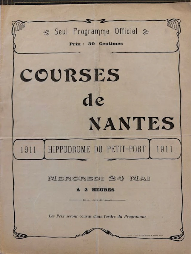 France - Document - Courses hippiques de Nantes / Laval /...