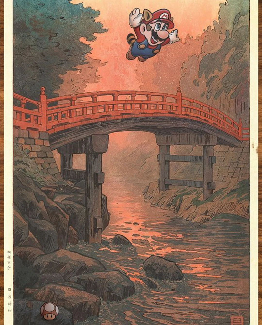 Kodo88 - Mario Soars Over Sacred Bridge 日光神橋のマリオ...
