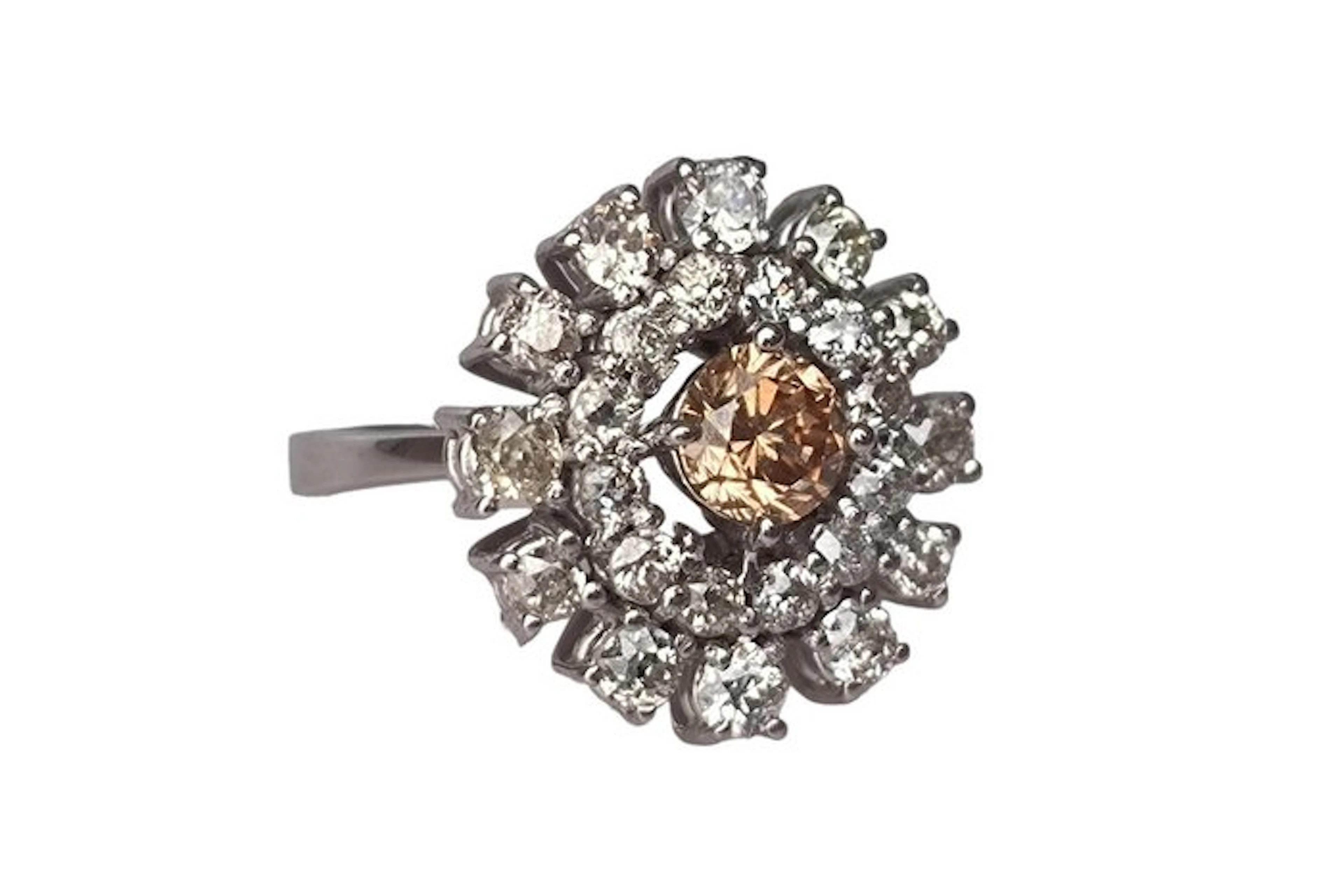 Ring - 18 kt. White gold - 2.80ct. tw. Diamond (Natural)