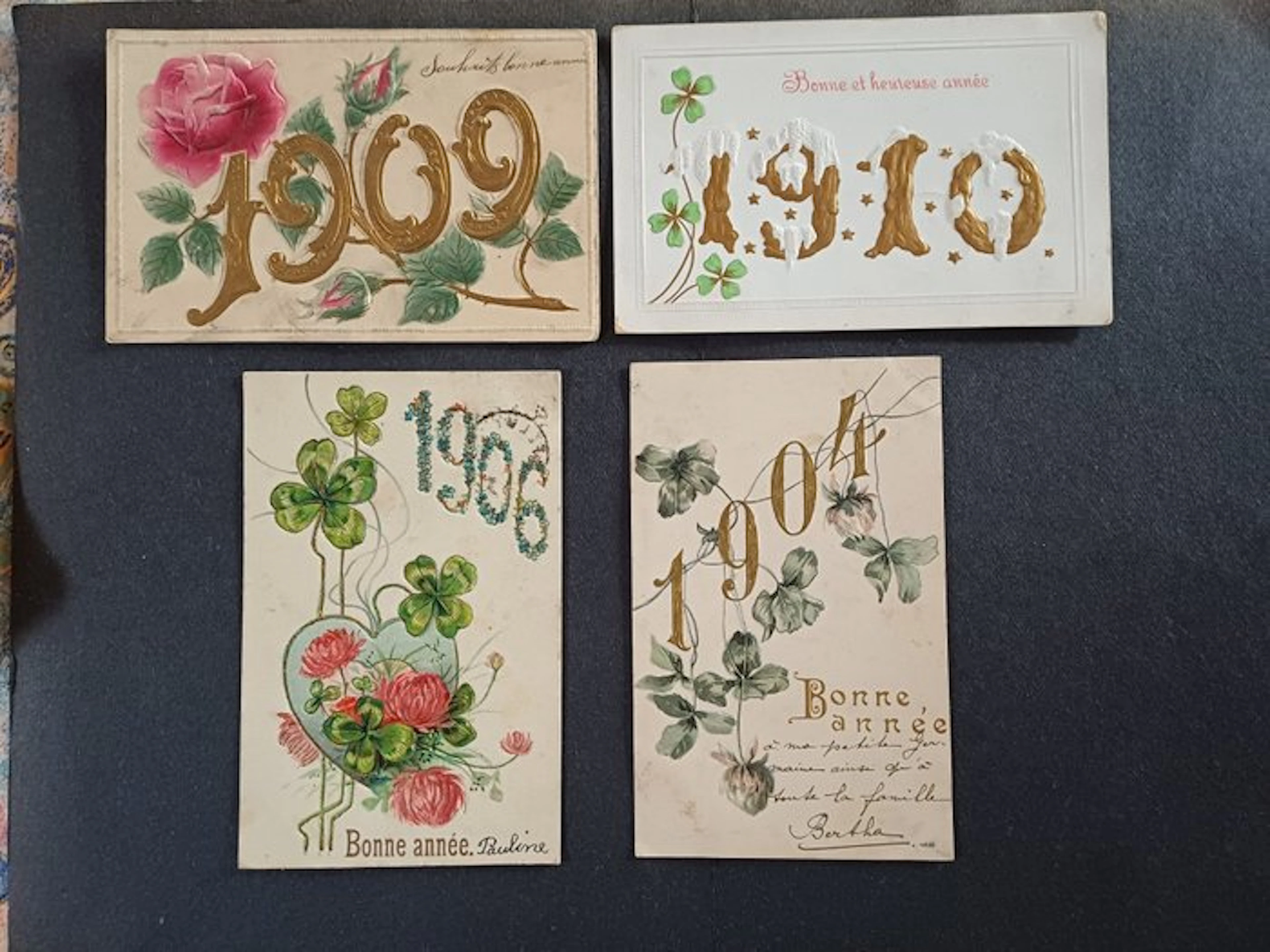 Fantasy - Embossed Cards, Christmas, New Year - Postcard (52) - 1910-1920