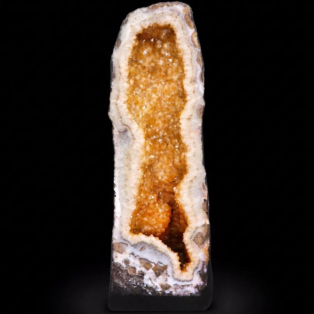 Vivid Citrine - 60x20x21 cm - Geode- 26.4 kg