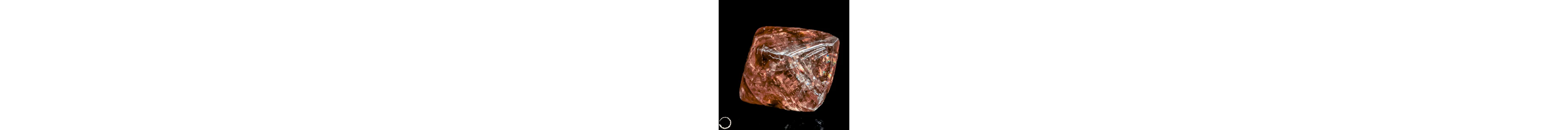 Rötlich-Ockerfarbener Diamant-Oktaeder – Natürliche...
