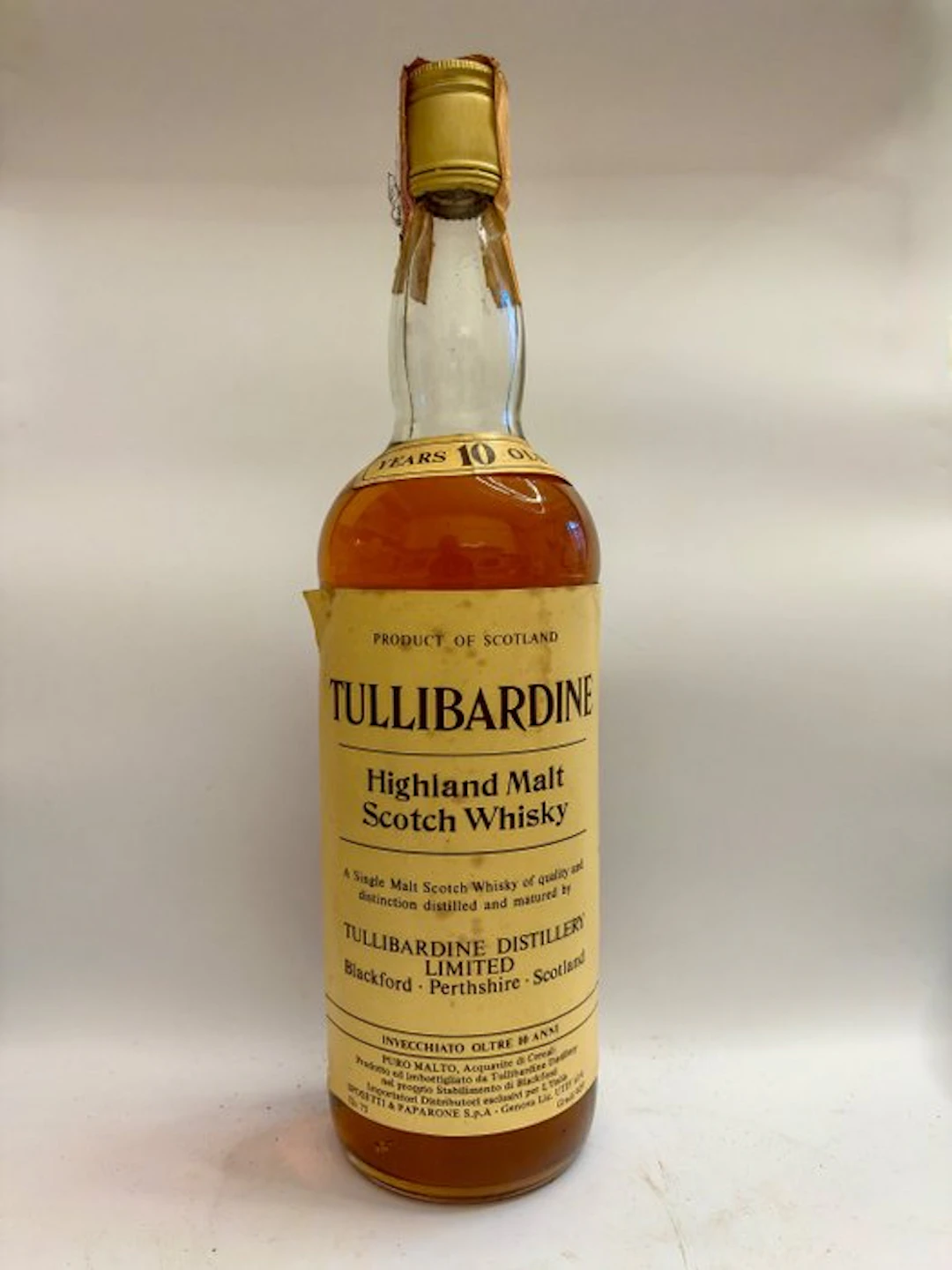 Tullibardine 10 years old - b. 1970s - 75cl