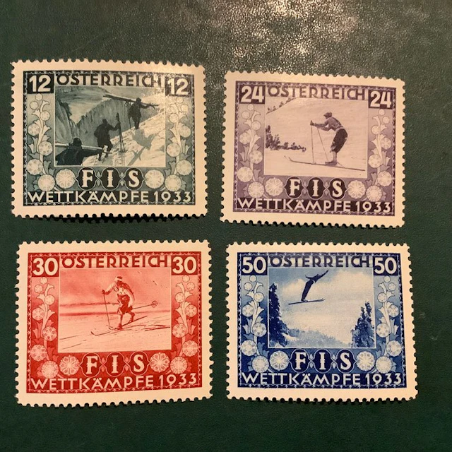 Austria 1933 - FIS - MH - Michel 551/554