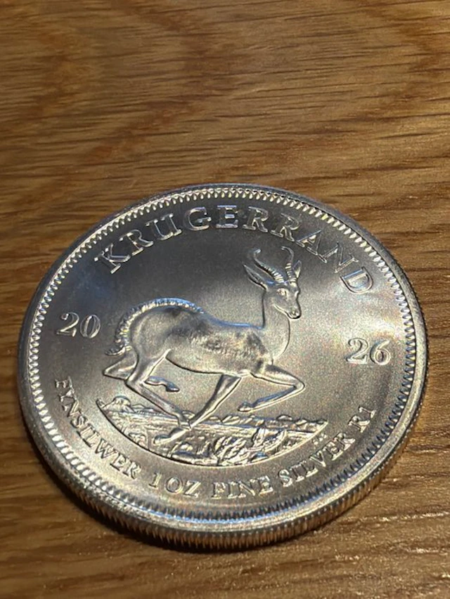South Africa. 1 Rand 2026 Springbock' - 1 oz (.999) Silber (No reserve price)