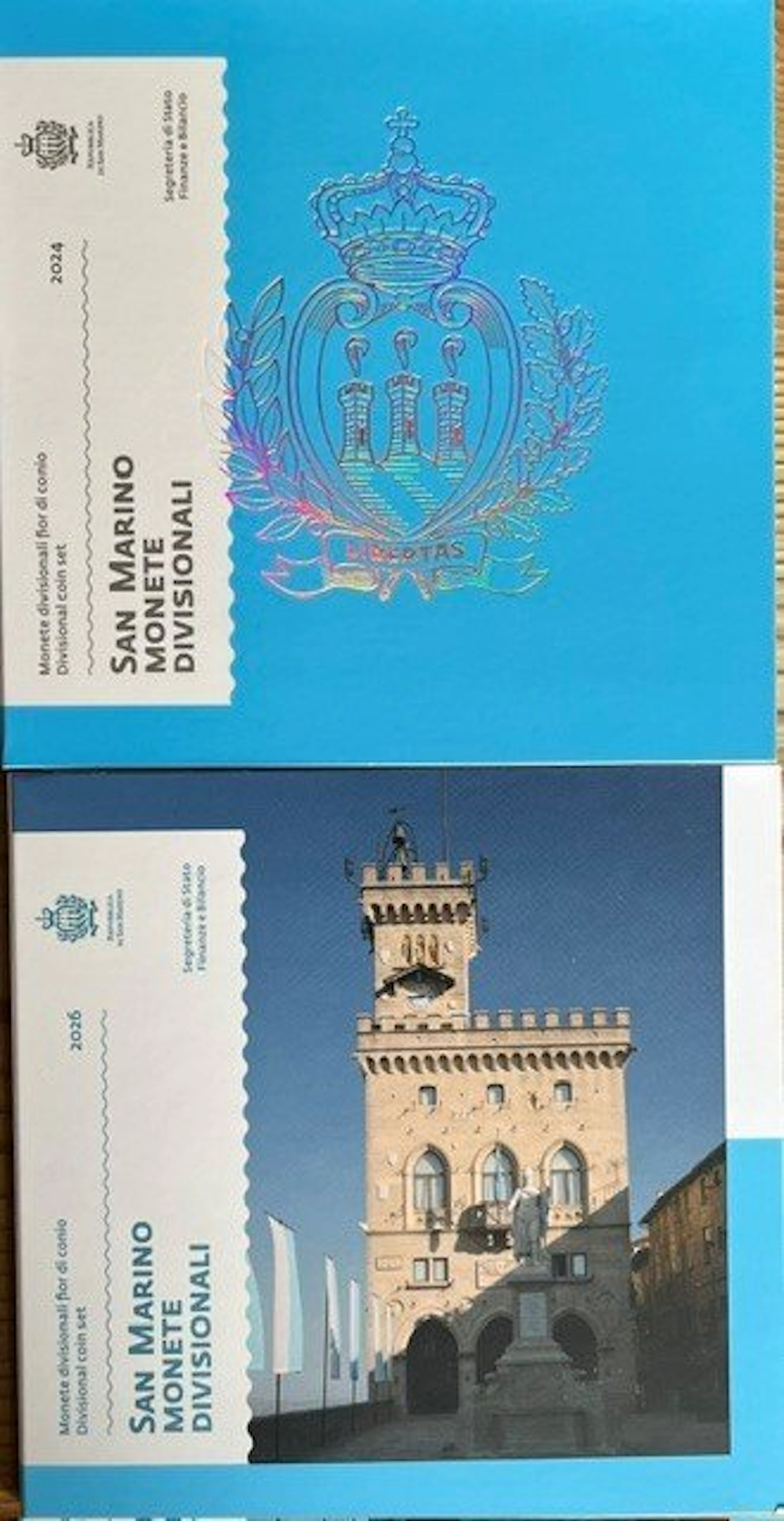 San Marino. Year Set (BU) 2025/2026 (2 sets) (No reserve price)