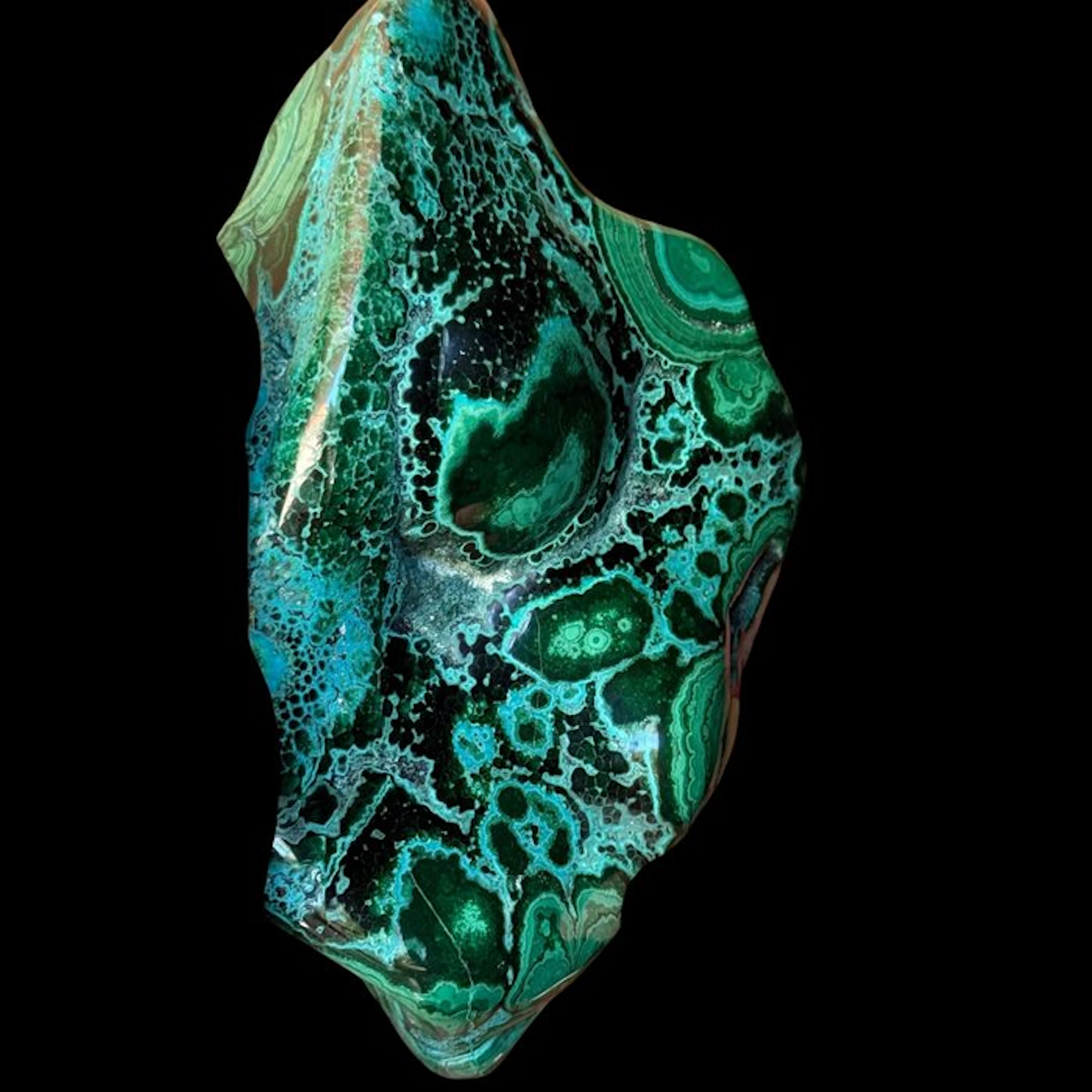 Malachite and chrysocolla concretions