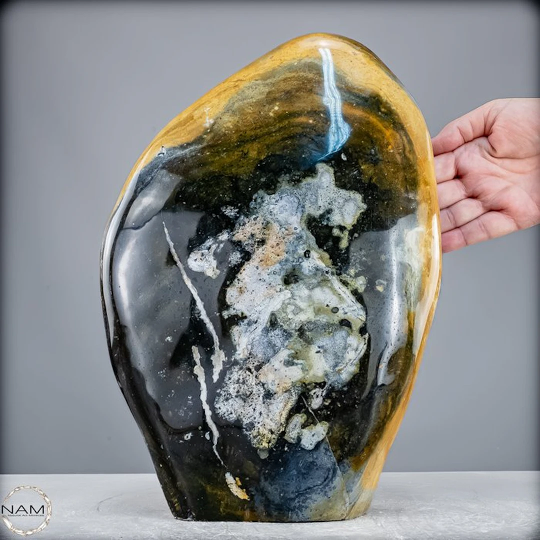 New Find! Rare Natural Jaspis - Chalcedony Freeform- 9524.11 g