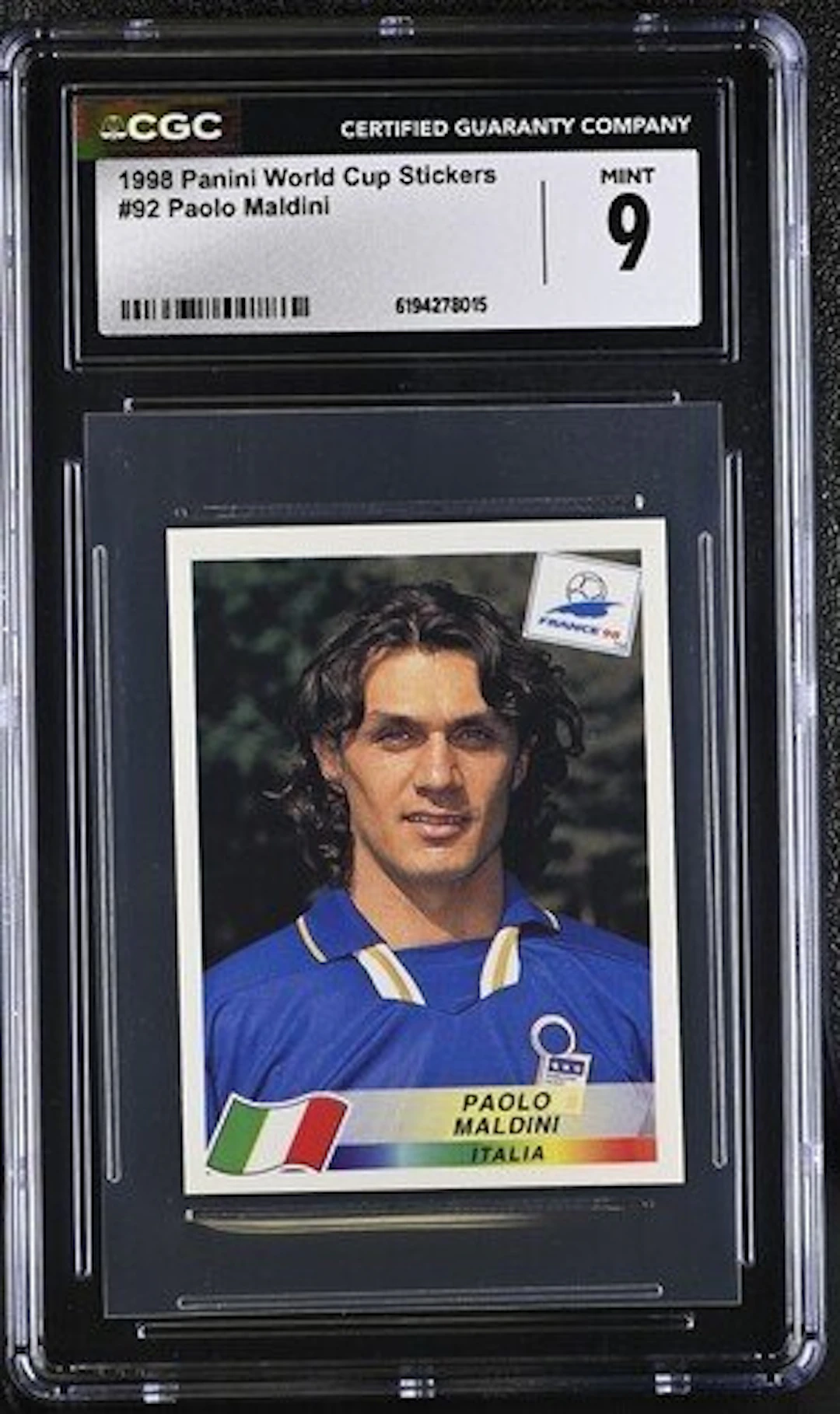 1998 Panini Paolo Maldini #92 - Panini World Cup France...