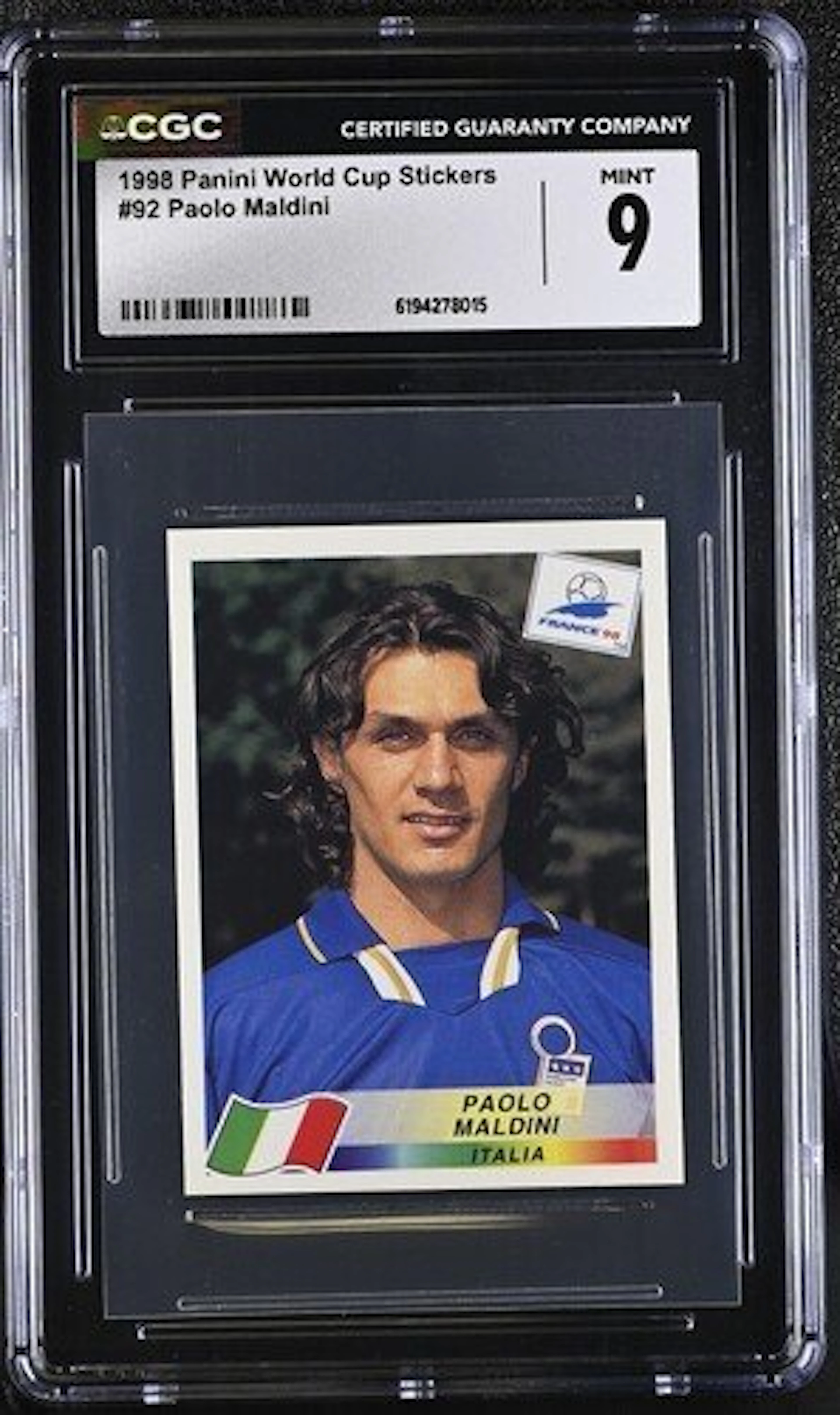 1998 Panini Paolo Maldini #92 - Panini World Cup France...