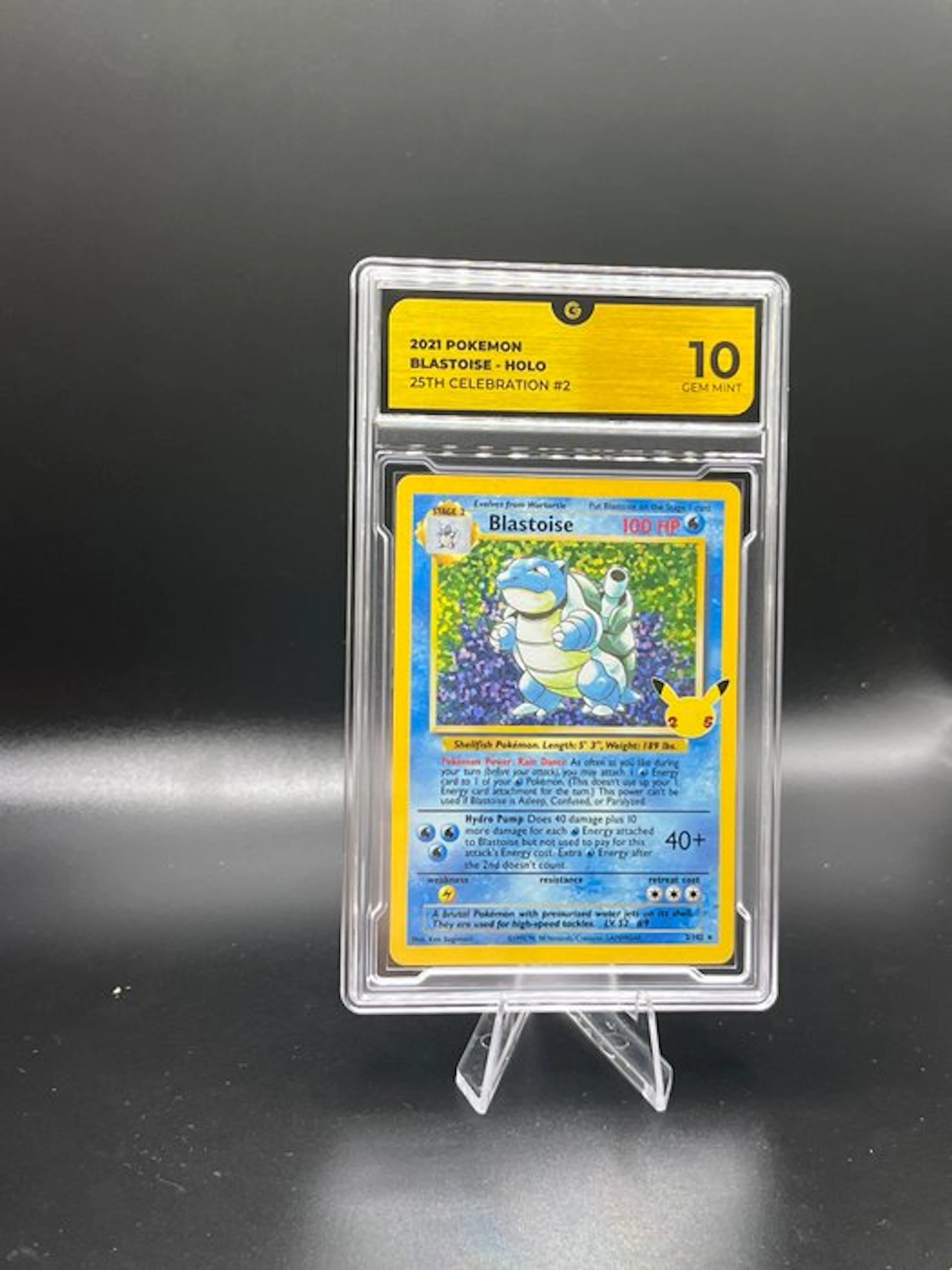 Pokémon - 1 Graded card - Blastoise 002 Foil - GG 10...