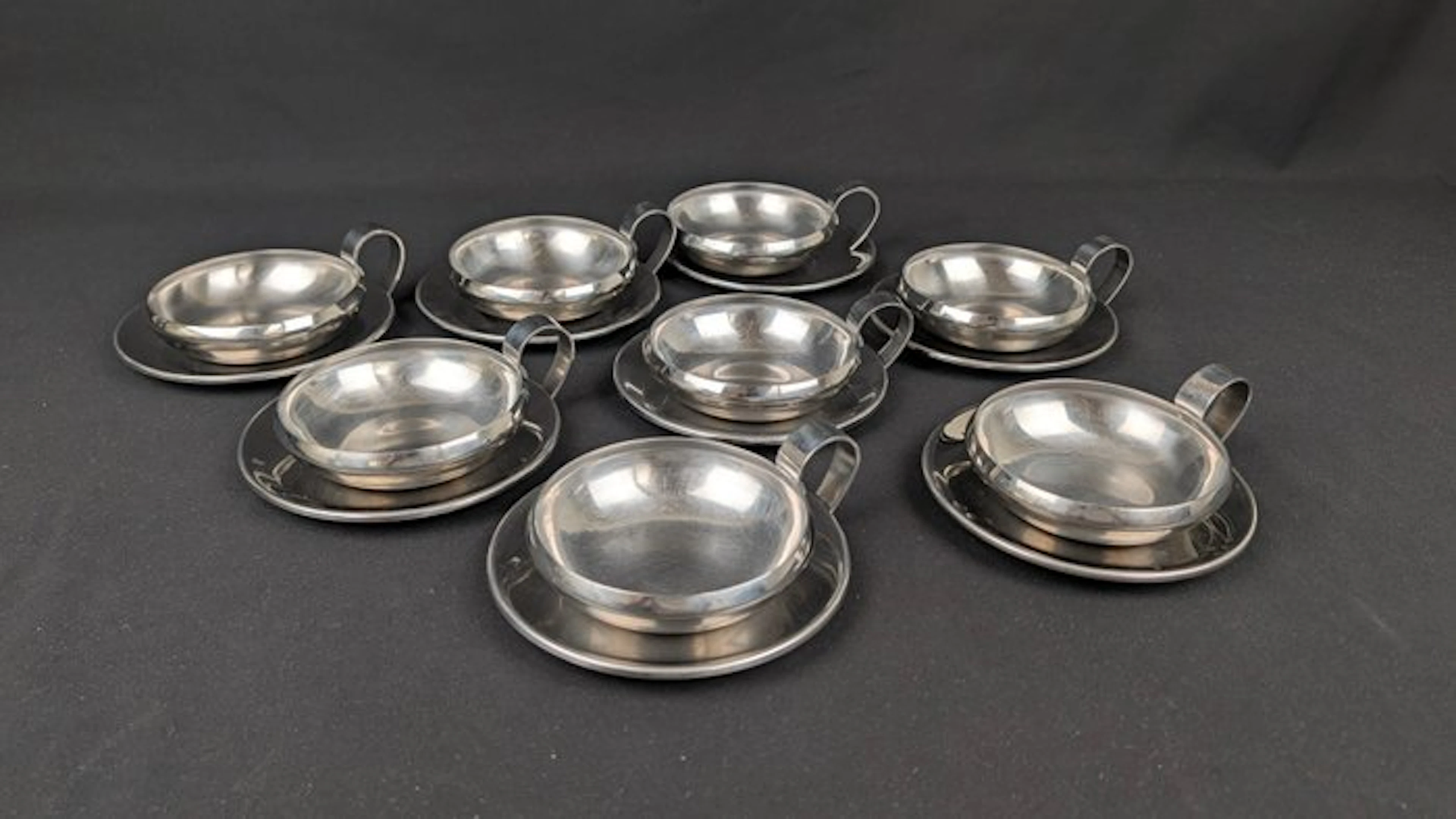 Sambonet - Table service (12) - For 6 people - Steel - Fruit salad set.