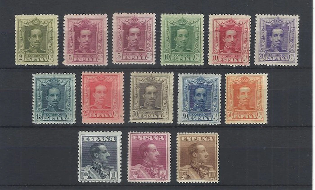 Spain 1922/1930 - Alfonso XIII complete series - well...