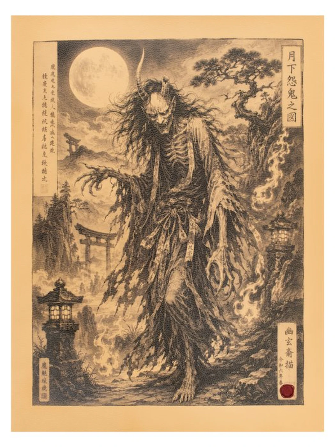 Limited edition (1/15) Artistic Tapestry “Onryō – The...