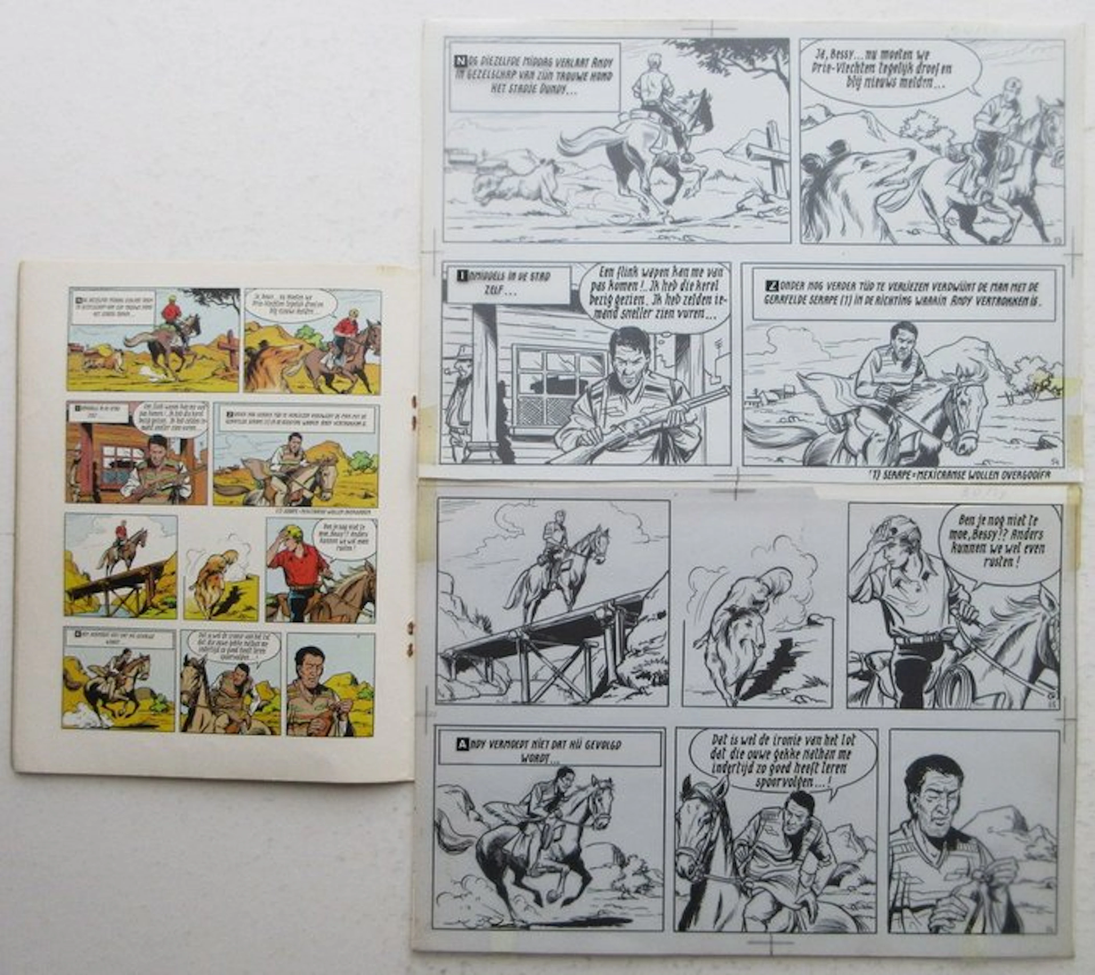 Bessy 85 - Originele pagina (p.14) - De drie vlechten - 1 original page - 1970