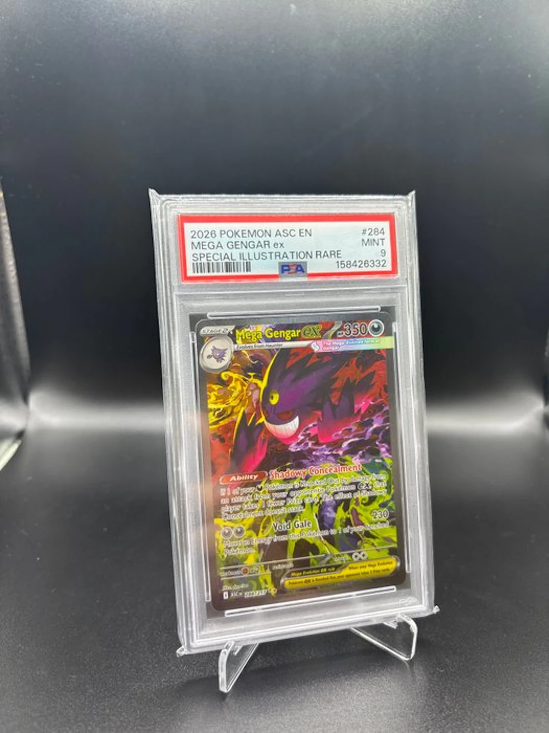 Pokémon - 1 Graded card - Mega Gengar ex #284 Ascended Heroes Full art - PSA 9