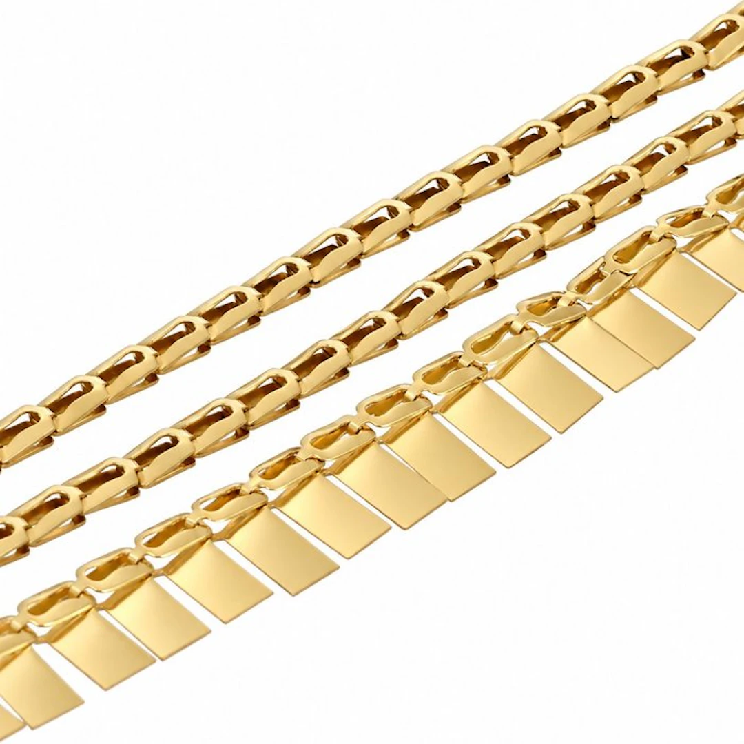 Necklace - 18 kt. Yellow gold - Made in Italy - Handmade