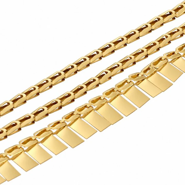 Necklace - 18 kt. Yellow gold - Made in Italy - Handmade