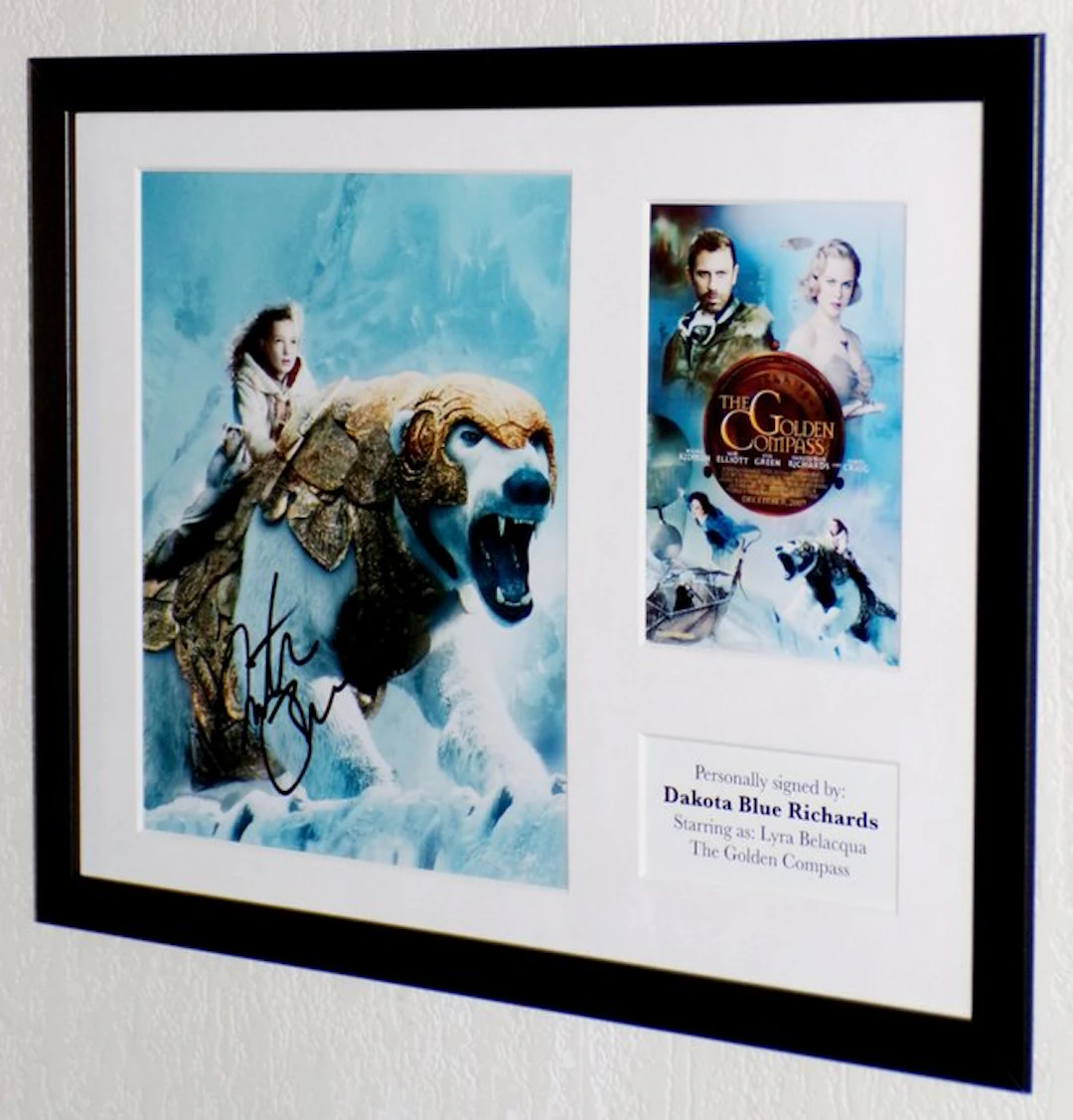 The Golden Compass - Dakota Blue Richards (Lyra) Premium Framed