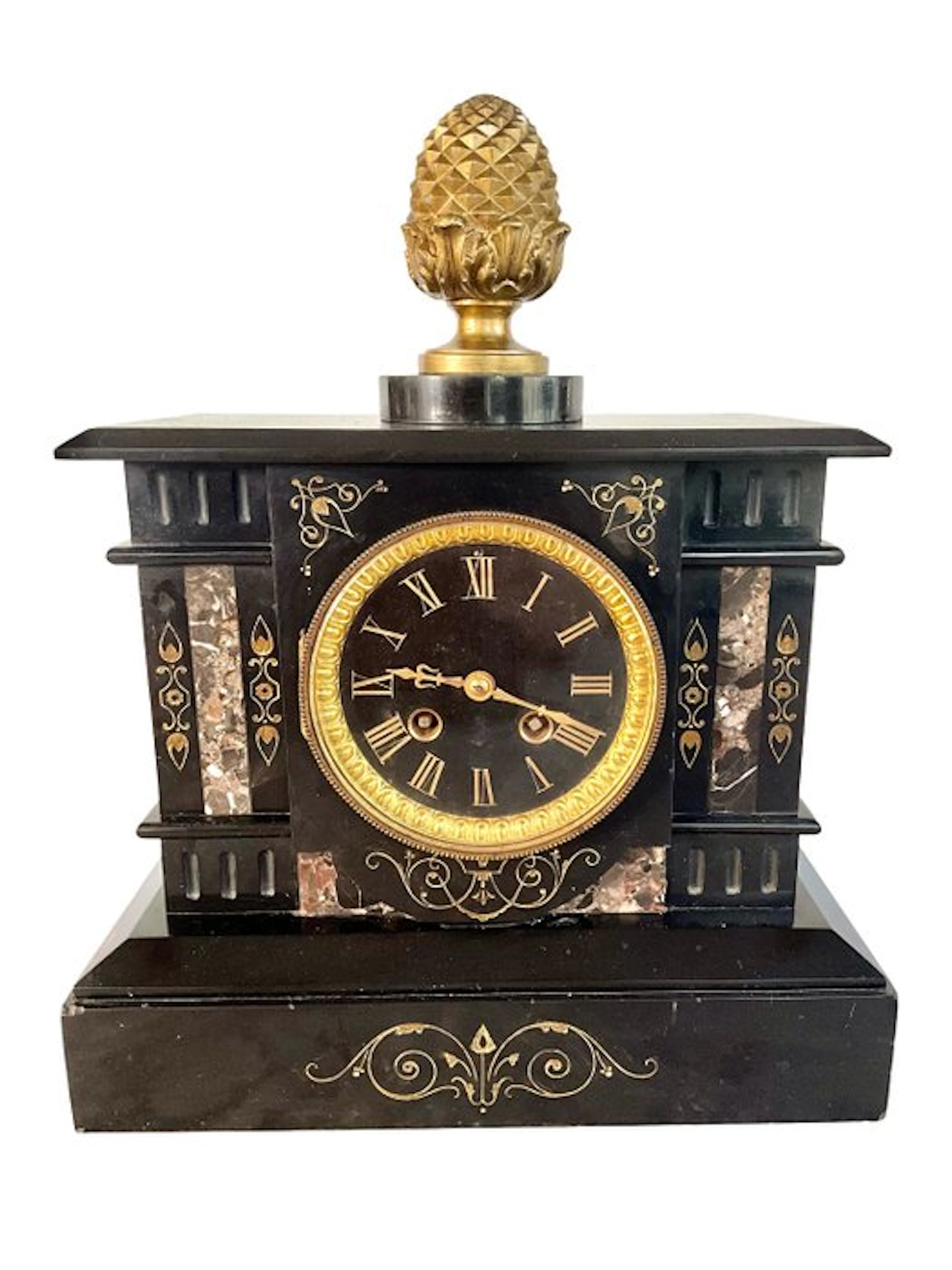 Mantel clock - Marble, Bronze - 1850-1900