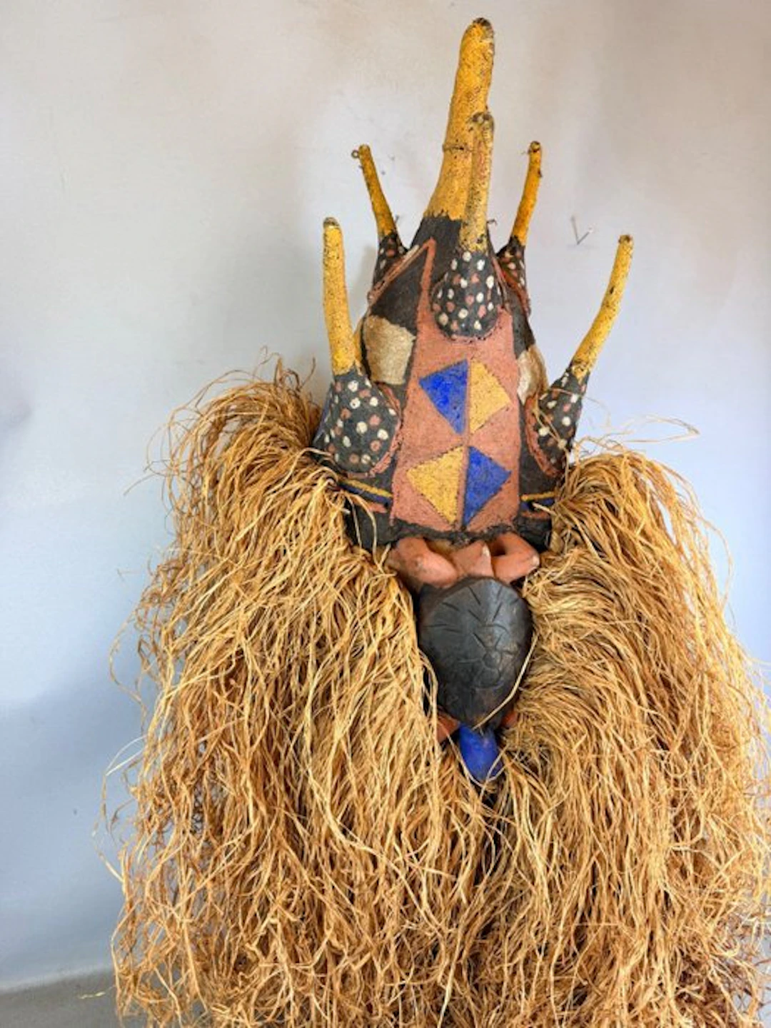 African mukhanda Yaka turtle mask - Congo.