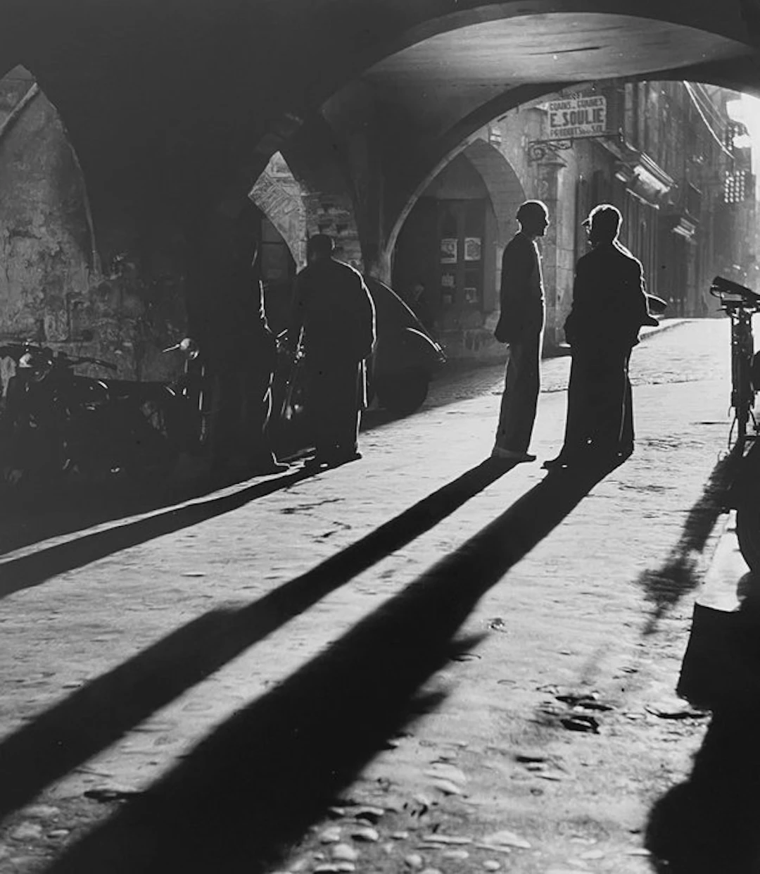 Jean Ribiere (1922 - 1989) - Conversation au crépuscule - 1953
