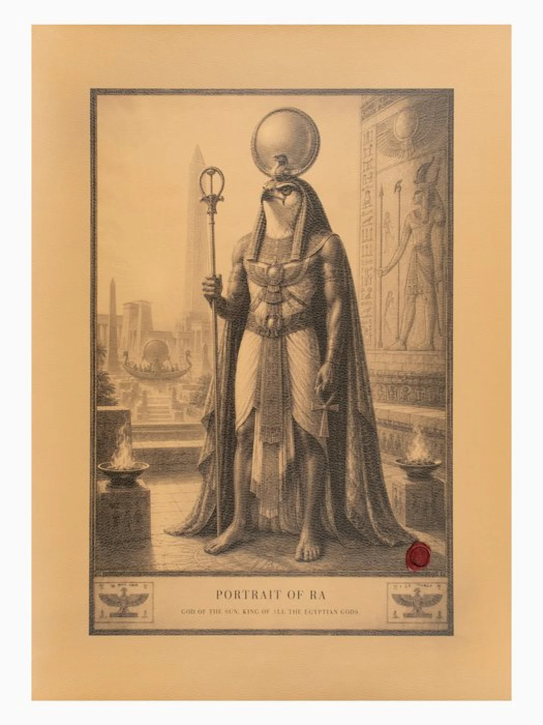 Limited Edition 5 / 30 Artistic Tapestry “Ra – Sun God...