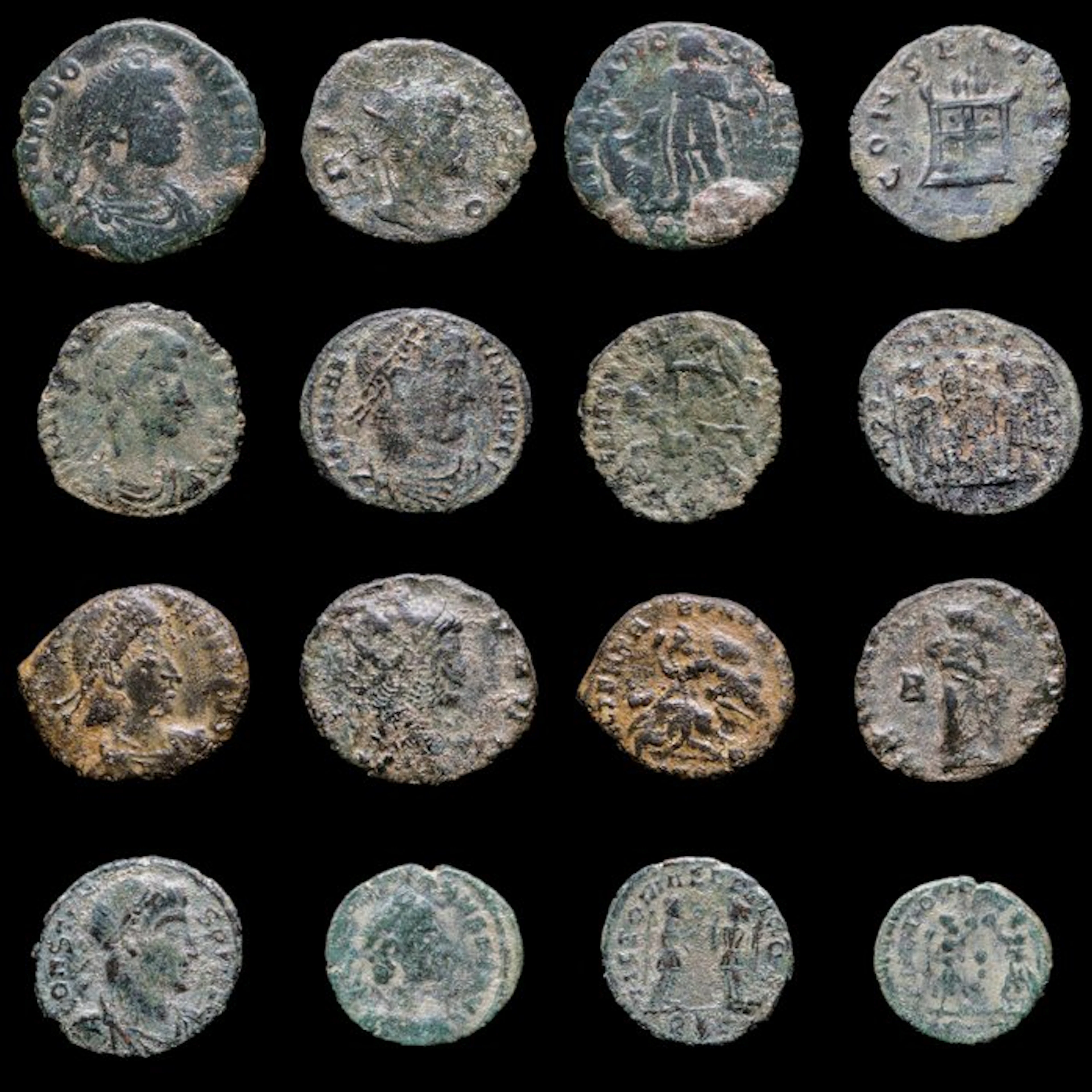 Roman Empire Roman Empire Lot of 8 coins minted between...