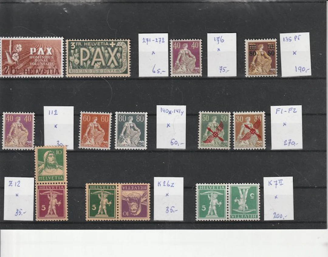 Switzerland 1909/1945 - Selection of better values