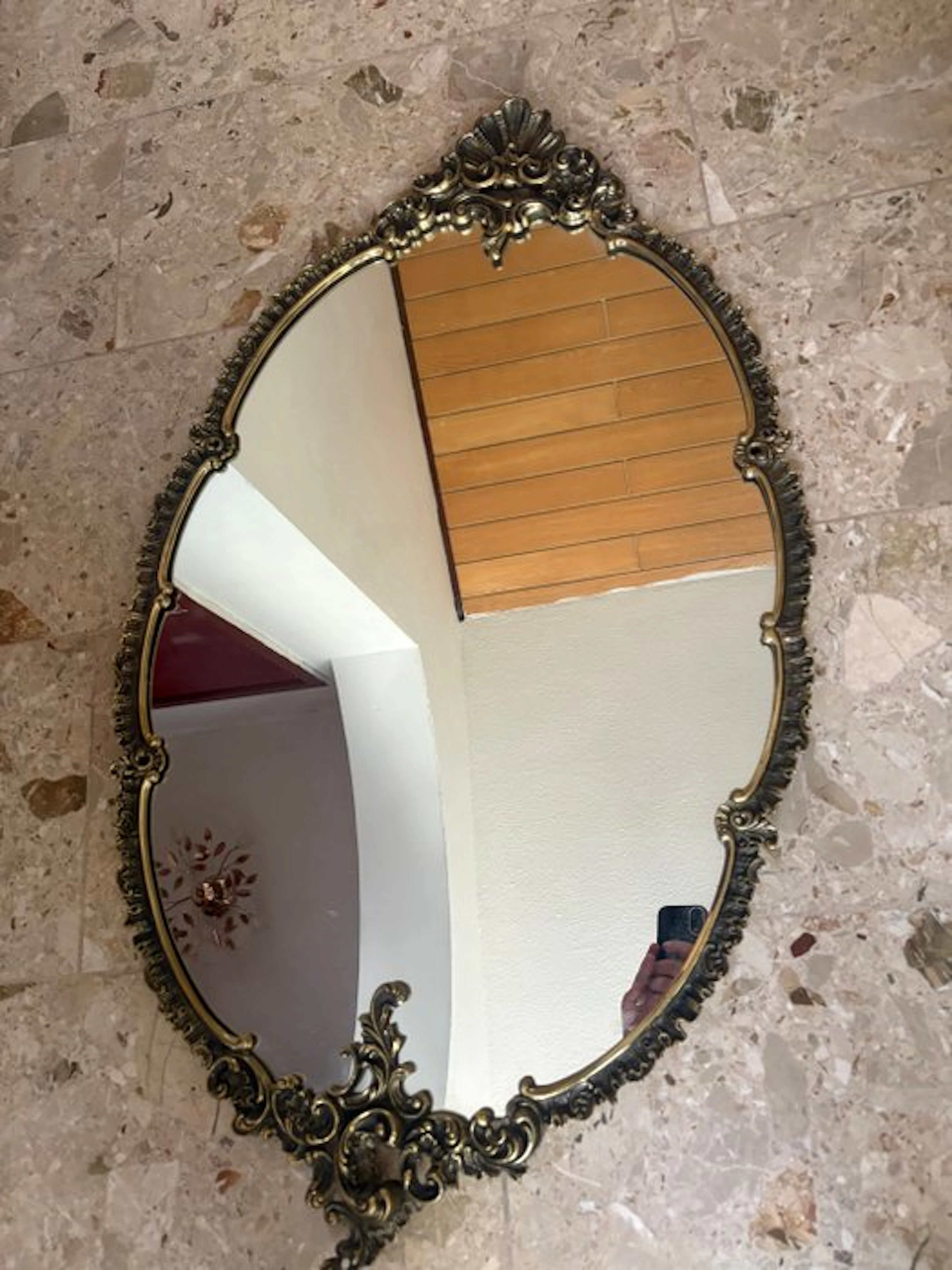 Mirror - Cast brass - Solid brass mirror