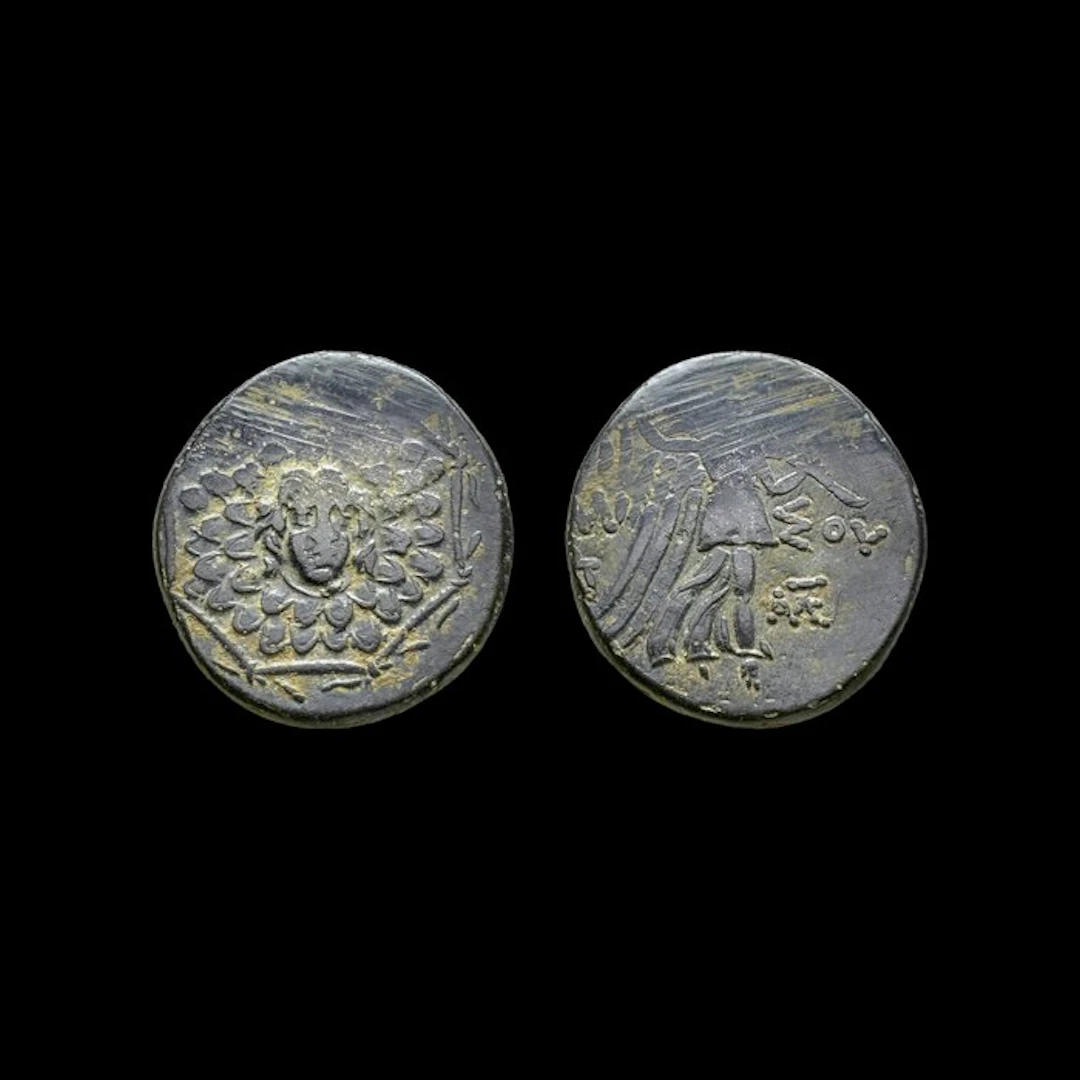 Pontus, Amisos. Mithradates VI (120-63 BC). Æ Aegis type (No reserve price)