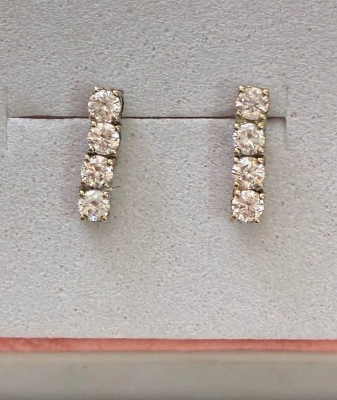 Earrings - 18 kt. White gold - 0.40ct. tw. Diamond (Natural)
