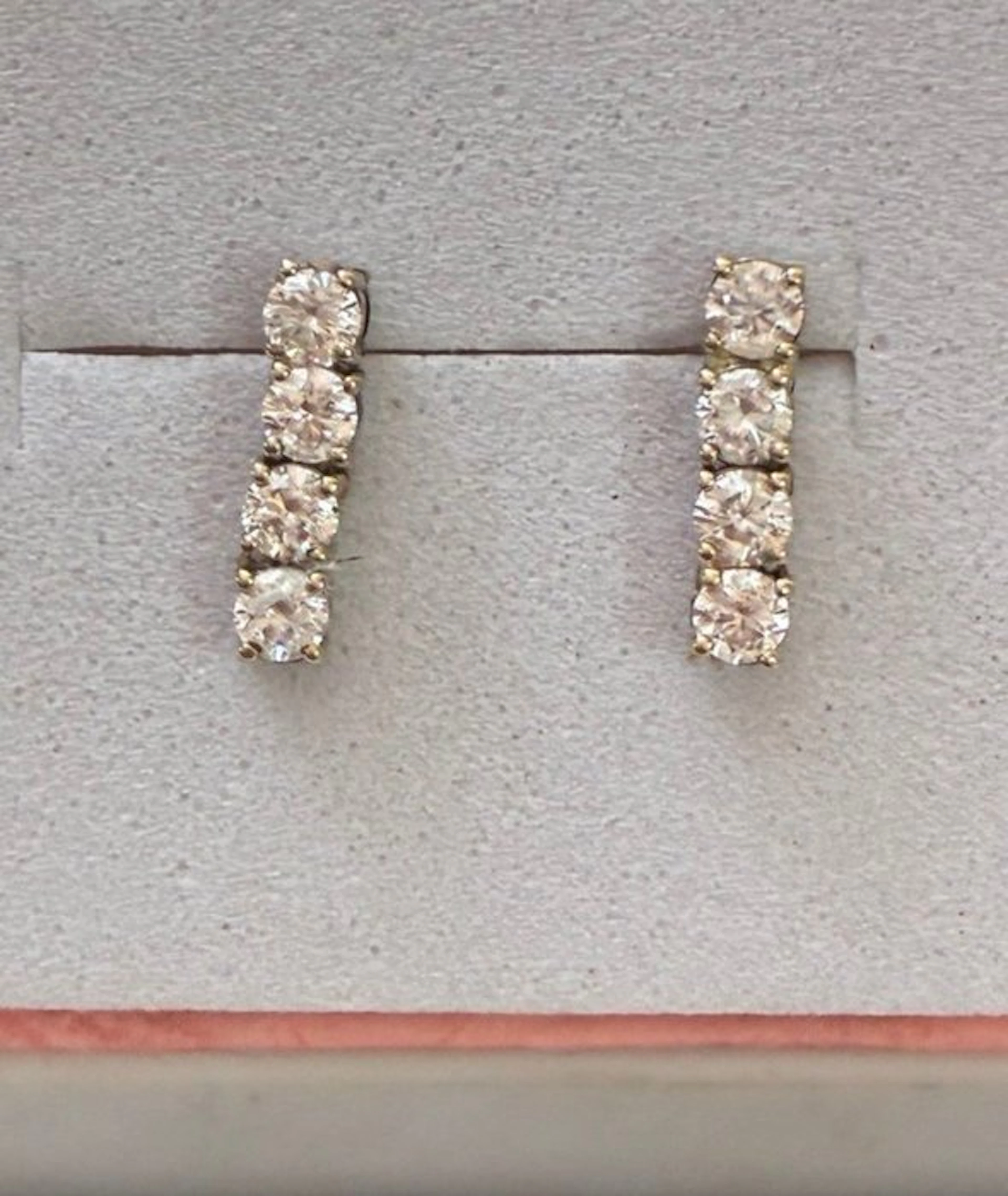 Earrings - 18 kt. White gold - 0.40ct. tw. Diamond (Natural)