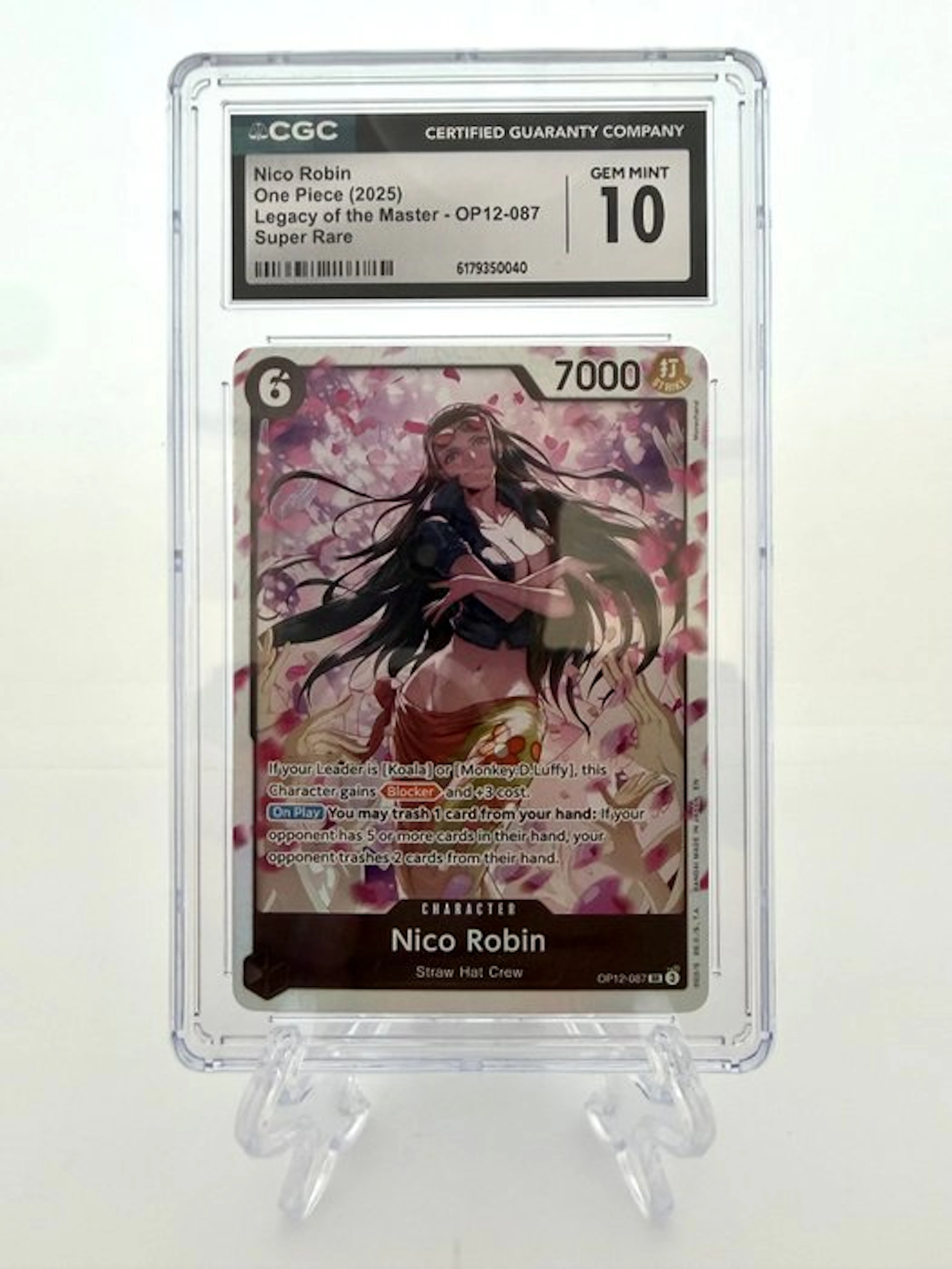 One Piece - 1 Graded card - One Piece - Nico Robin...