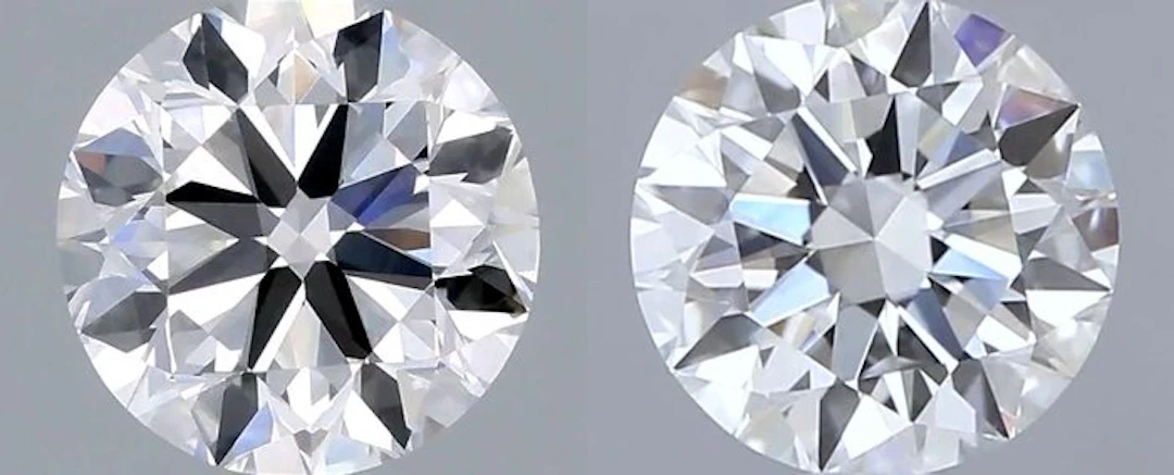 2 pcs Diamond (Natural) - 1.00 ct - Round - F