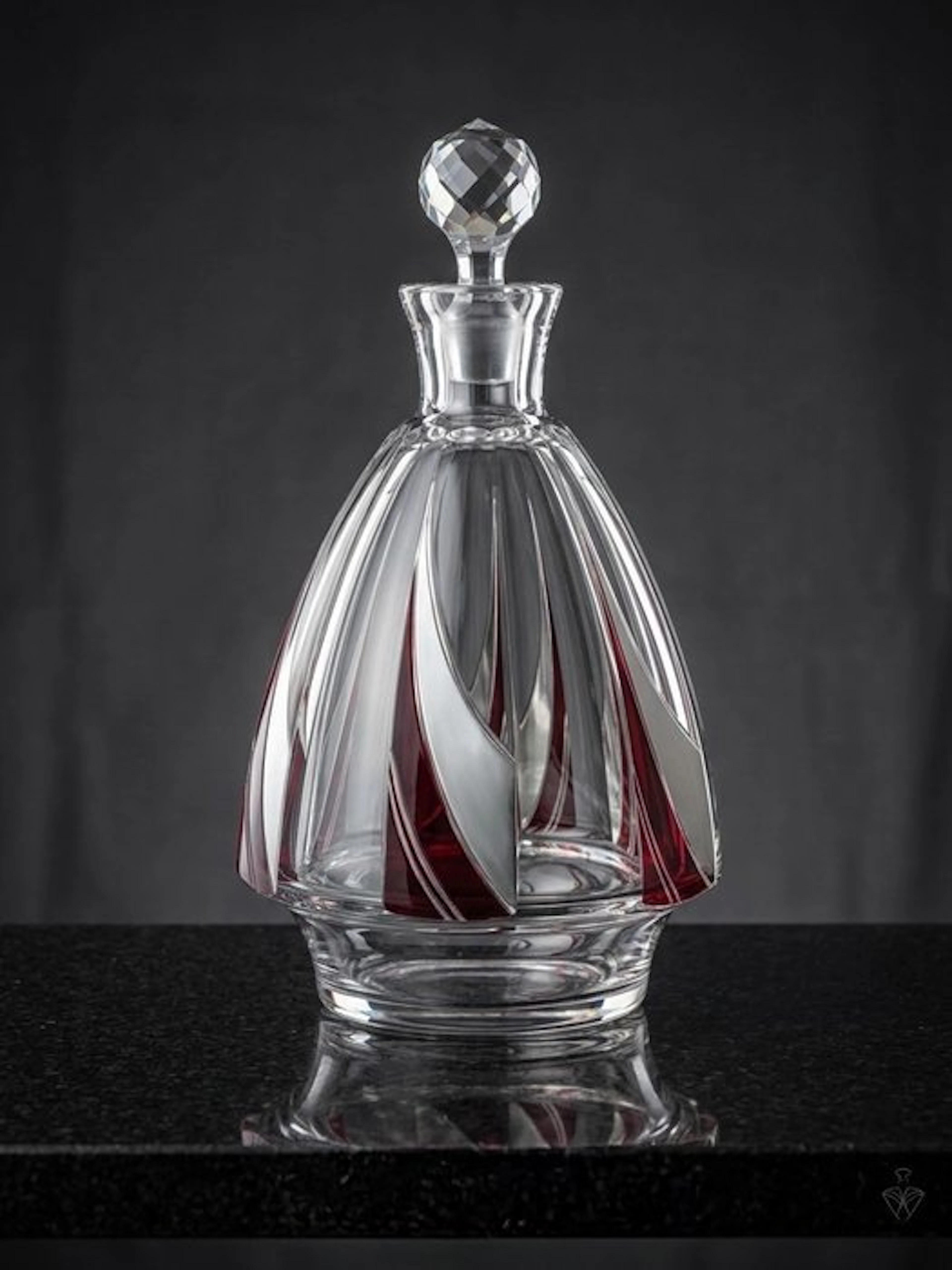 Karl Palda attr.le - Decanter - Glass - Art Deco