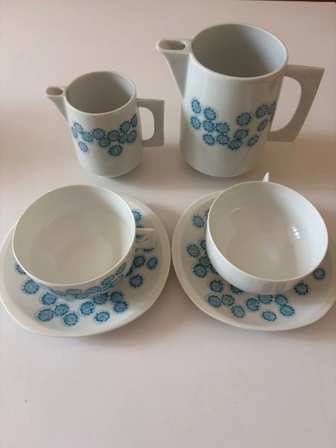 Christofle, Bernardaud & Co. Limoges - Tea service (6) - Cephée - Porcelain