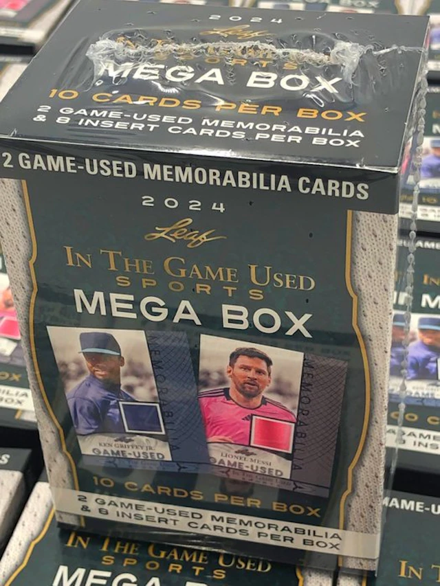 2024 Leaf In the Game Used Sports Relic Cards MEGA BOX...
