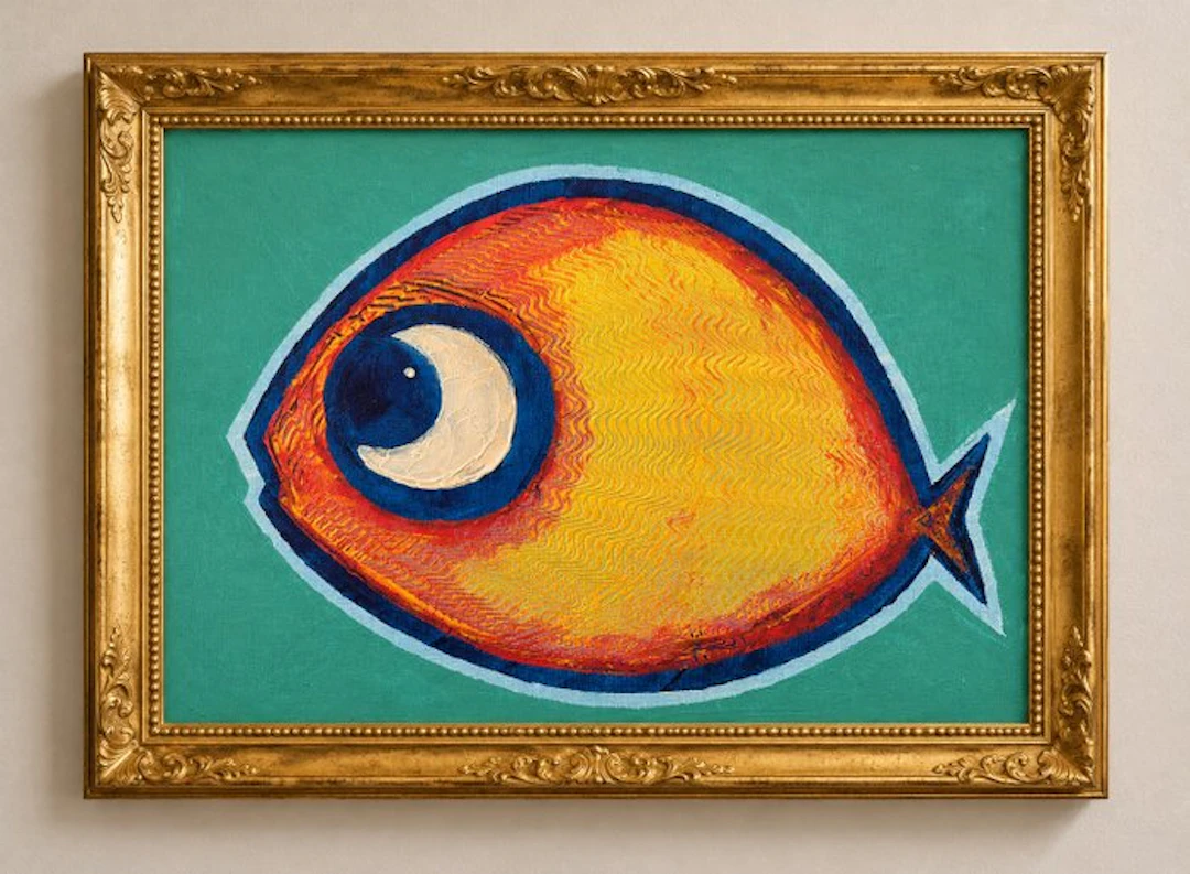 Denis Kuvayev (1971) - Goldfish on golden bottom - No Reserve