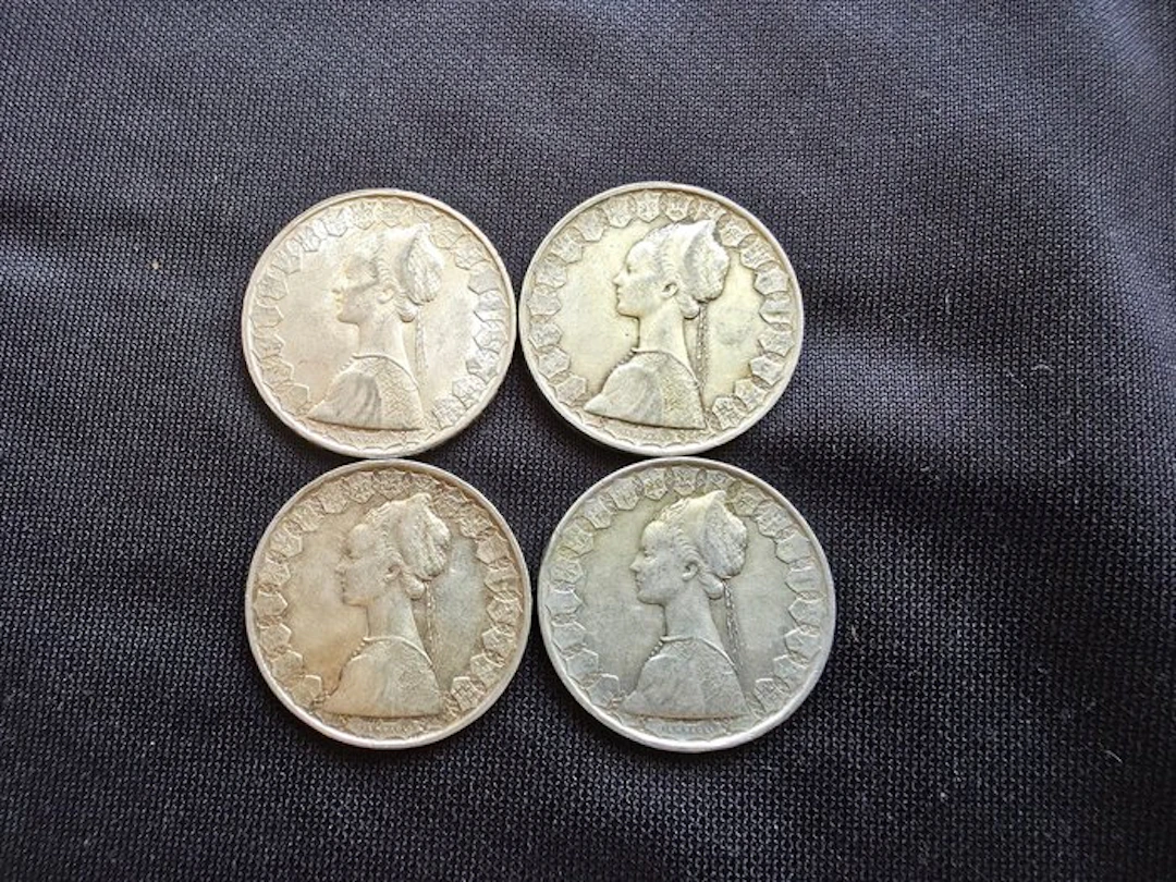 Italy 500 Lire 1958/1961 (4 monete) (No reserve price)