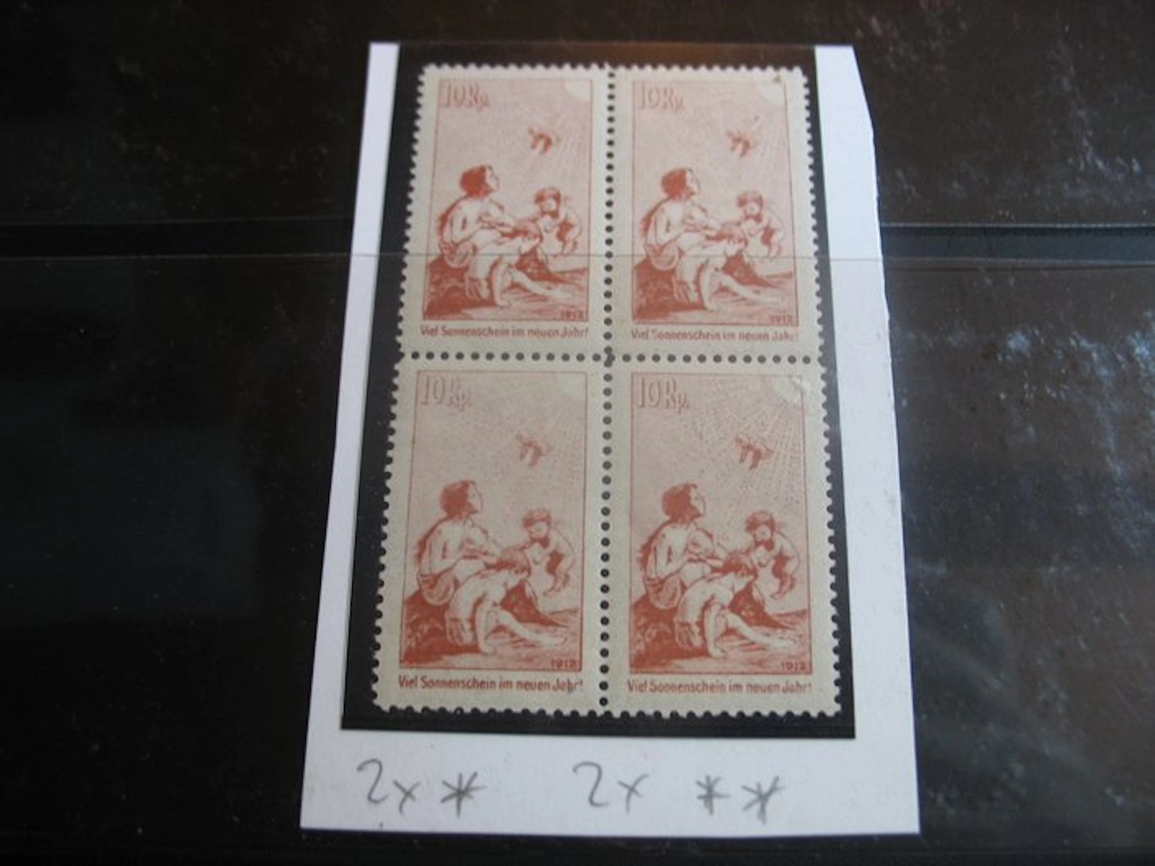 Switzerland - PJ stamp collection: mint blocks of four.