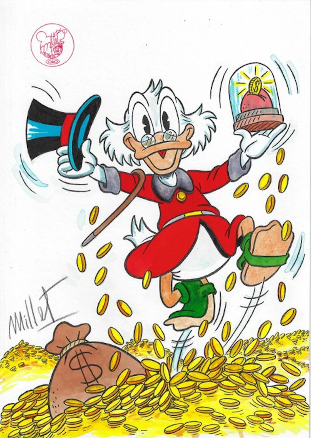 Millet - 1 Original colour drawing - do - 2026