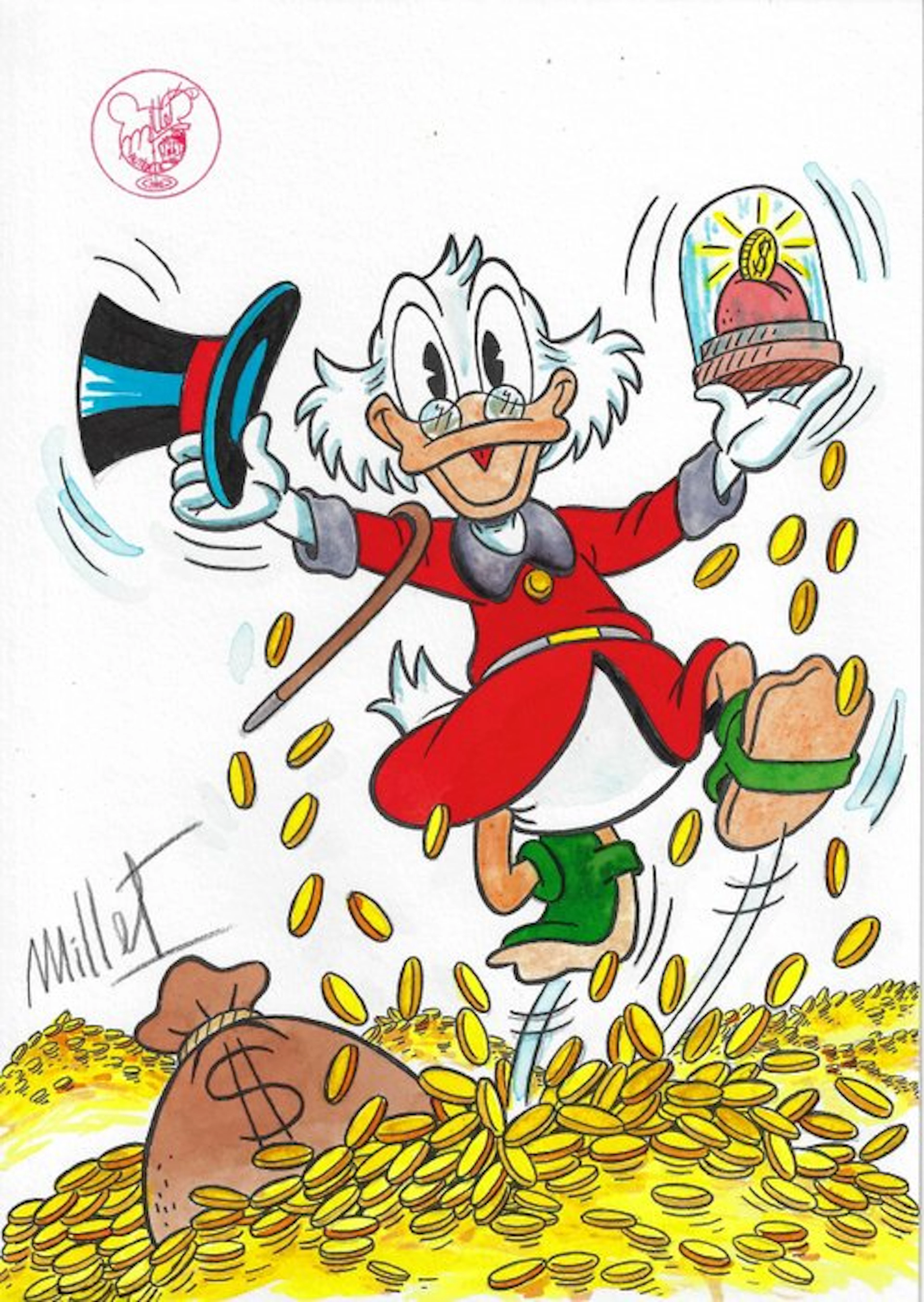 Millet - 1 Original colour drawing - do - 2026