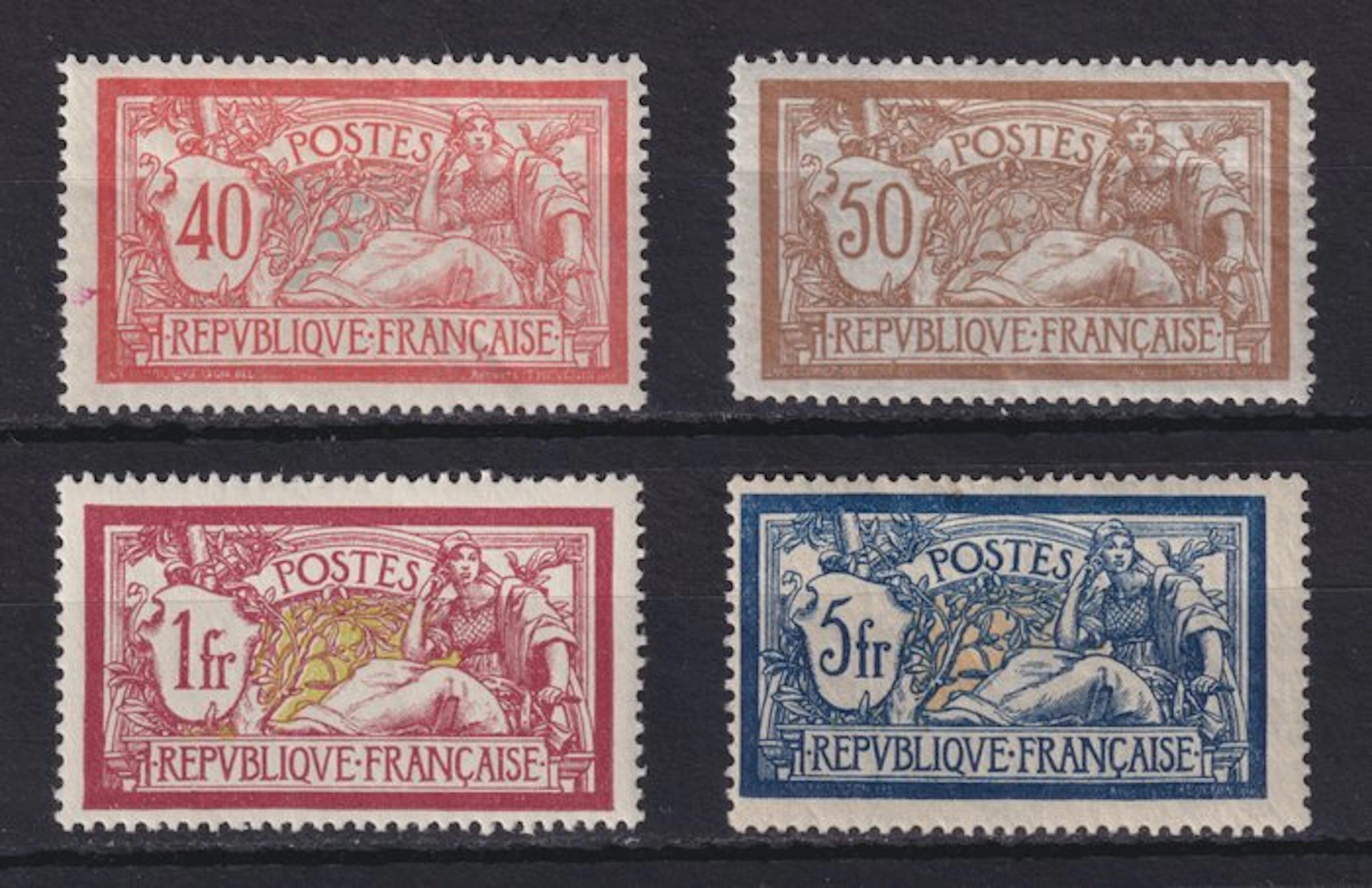 France 1900 - Merson stamps