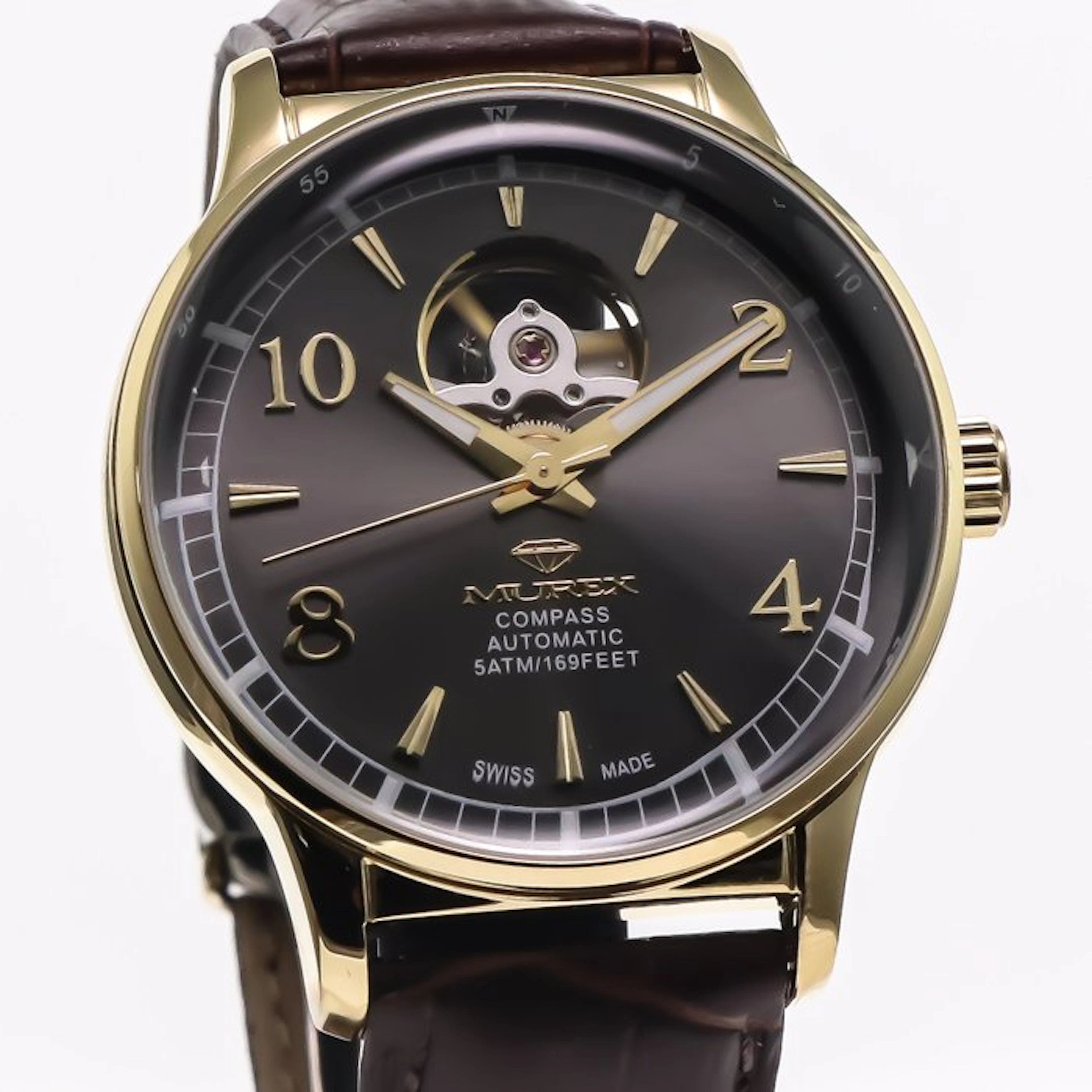 Murex - Compass Swiss Watch Open-Heart Automatic...