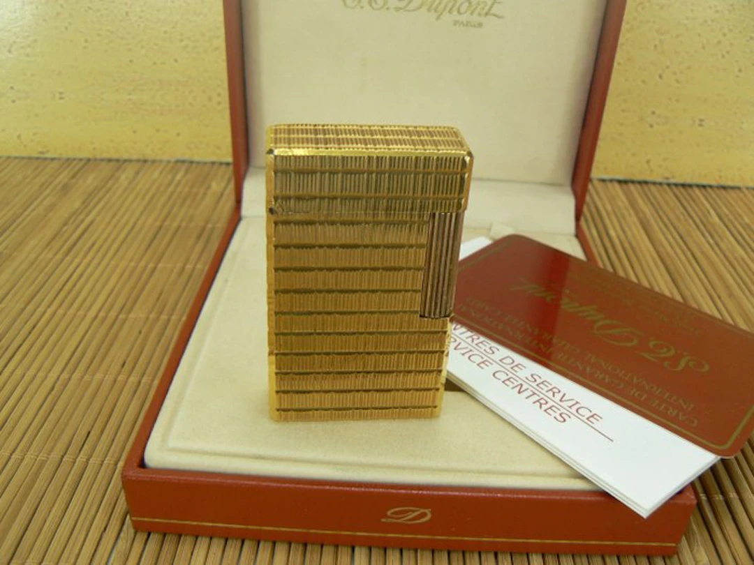 S.T. Dupont - Prince de Galle - Pocket lighter - Gold plated