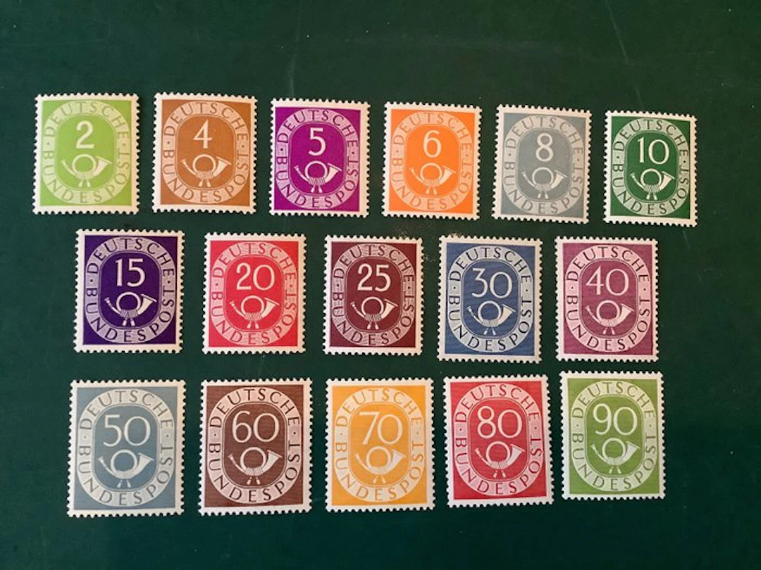 Germany, Federal Republic 1951 - Posthorn - certified by...