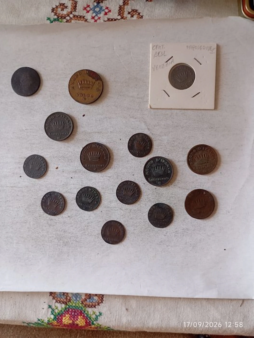 Italy, Kingdom (Napoleonic) Napoléon I (1804-1814). Lotto 14 monete 1808/1813